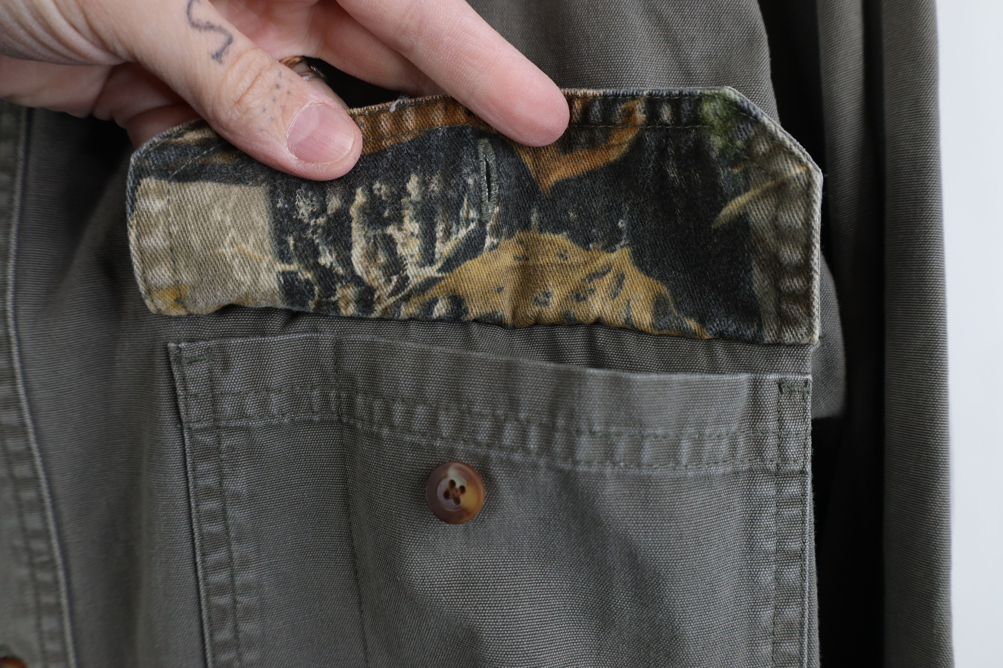 Cabelas Vintage Cabelas Camouflage Hunting Shooting Button Shirt Size US S / EU 44-46 / 1 - 6 Thumbnail