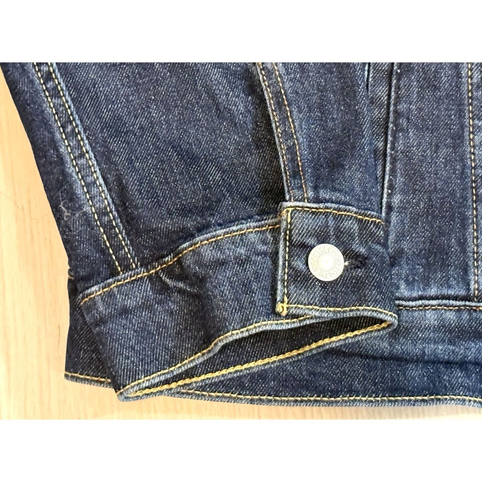 Denime Levi’s Type III Jacket XXL Denim Western Cowboy NWT IRREGULAR Blue Button Mens Size US 39 - 5 Thumbnail