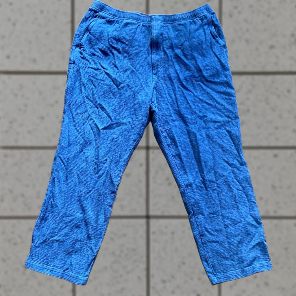 The Territory Ahead Territory Ahead Pants Mens 2XL/30 Blue Knit Lounge Drawstring Casual Travel Workwear Size US 39 - 1 Thumbnail