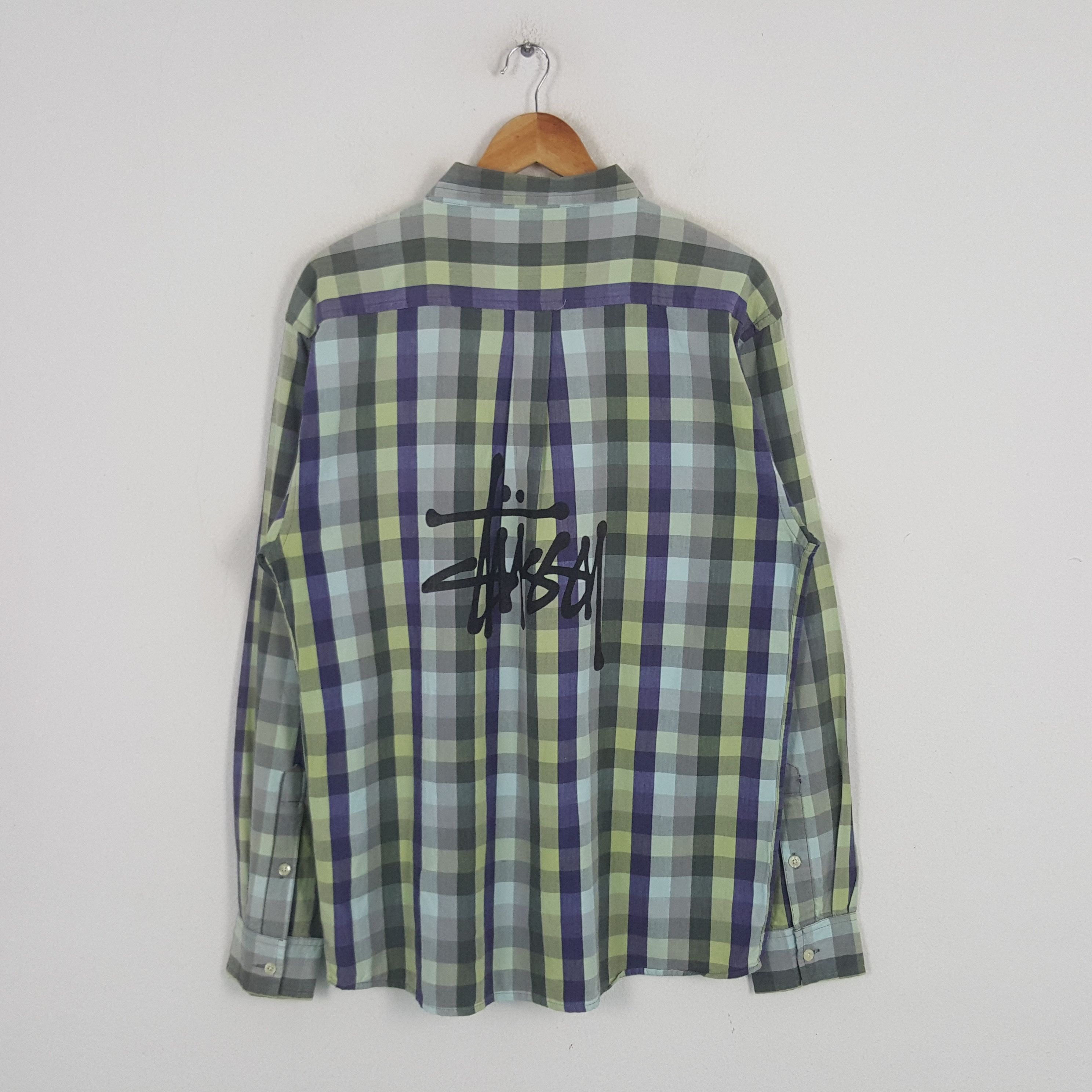 Stussy × Vintage Vintage Stussy American Streetwear Style Shirt C276N44 Size US XL / EU 56 / 4 - 1 Thumbnail