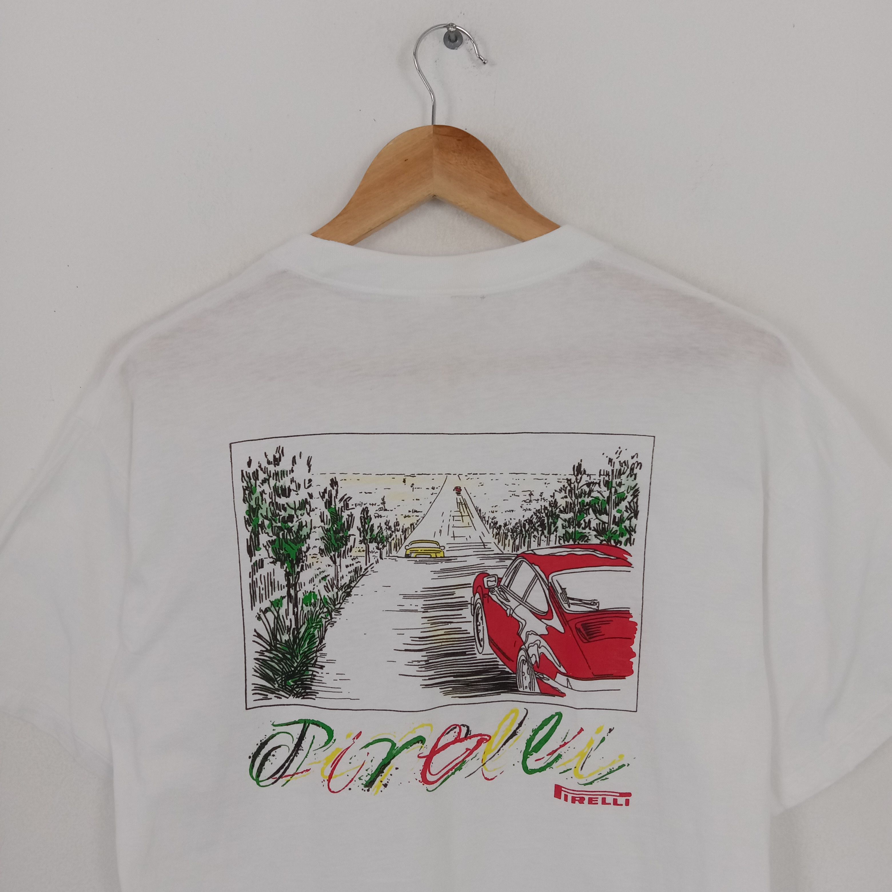 Pirelli × Vintage Vintage Pirelli Racing Classic Car Tshirt Size US M / EU 48-50 / 2 - 2 Thumbnail