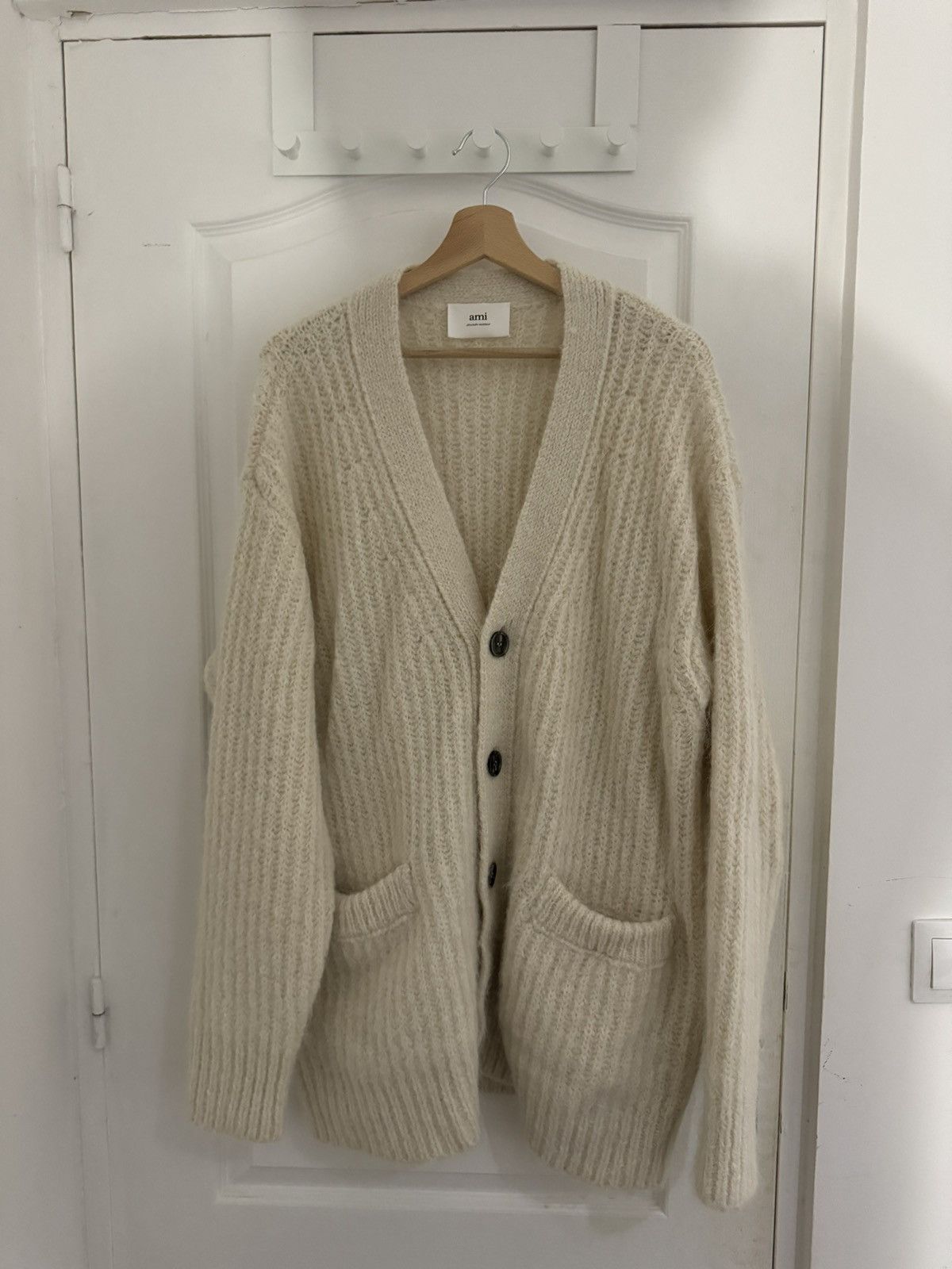 AMI Off White Knit Cardigan Size US M / EU 48-50 / 2 - 1 Thumbnail