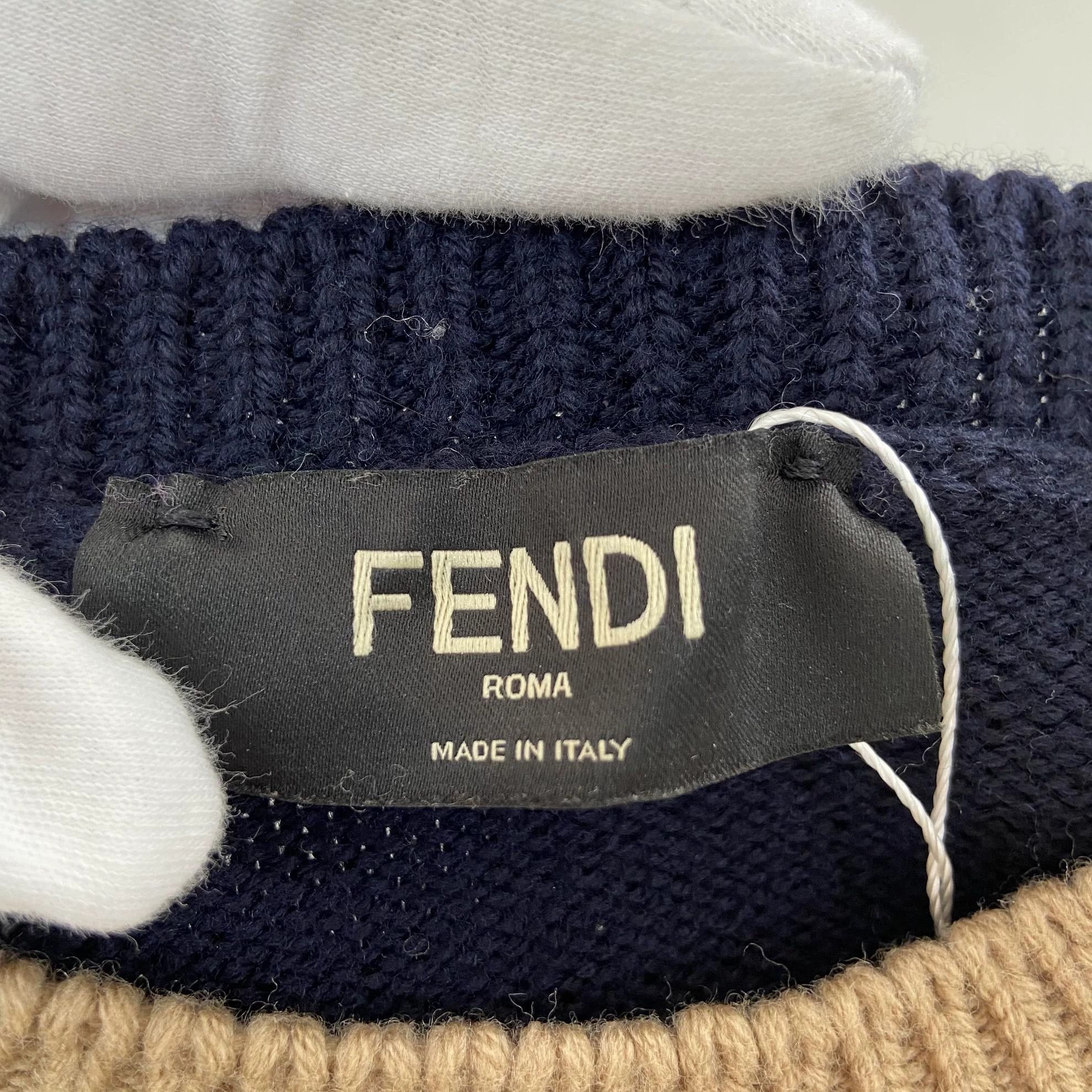 Fendi Fendi colorblocked knit pullover Size US S / EU 44-46 / 1 - 7 Thumbnail