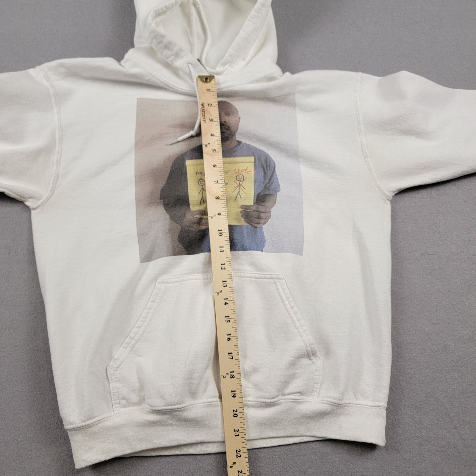 Kanye West Kanye Me You and Skete White Hoodie Sz M (538) Size US M / EU 48-50 / 2 - 8 Thumbnail
