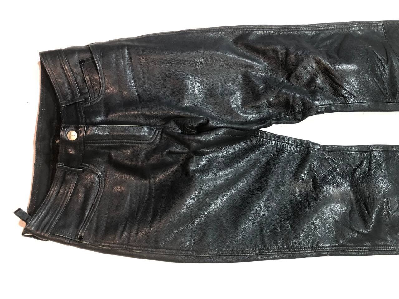 Vintage High Way Racing Moto Leather Pants Vintage Size US 30 / EU 46 - 5 Thumbnail