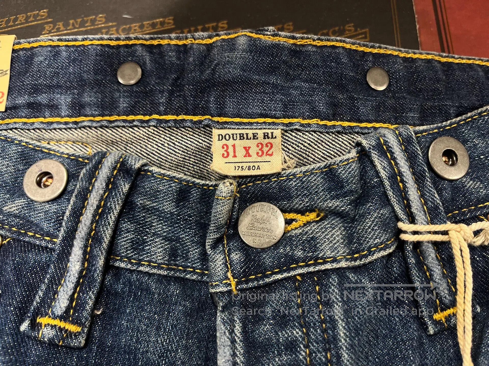 RRL Ralph Lauren RRL Distressed Denim Jeans by Ralph Lauren. Size US 32 / EU 48 - 3 Thumbnail