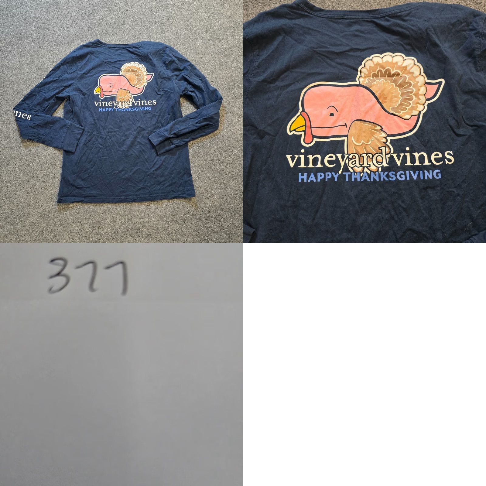 Vineyard Vines Vineyard Vines Top Womens Size Medium Blue Thanksgiving Turkey Casual Lounge Shirt Size M / US 6-8 / IT 42-44 - 8 Thumbnail