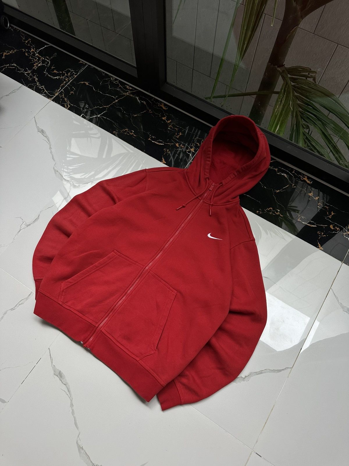 Nike × Vintage NIKE VINTAGE BASIC LOGO STREETWEAR ZIP HOODIE Size US XL / EU 56 / 4 - 3 Thumbnail