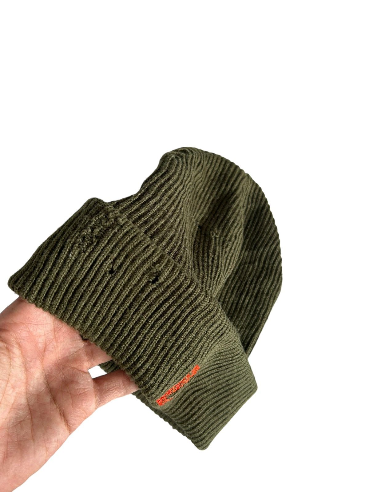 Armani × Designer ARMANI JEANS Distressed Beanie Hats Made in Italy Size ONE SIZE - 12 Thumbnail