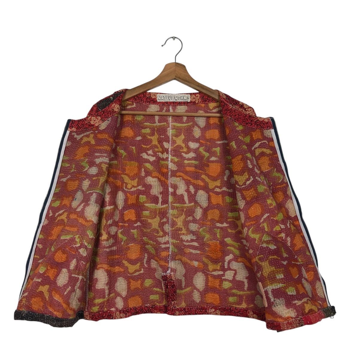 Japanese Brand Native Works Reworked Patchwork Quilted Jacket Size M / US 6-8 / IT 42-44 - 14 Thumbnail