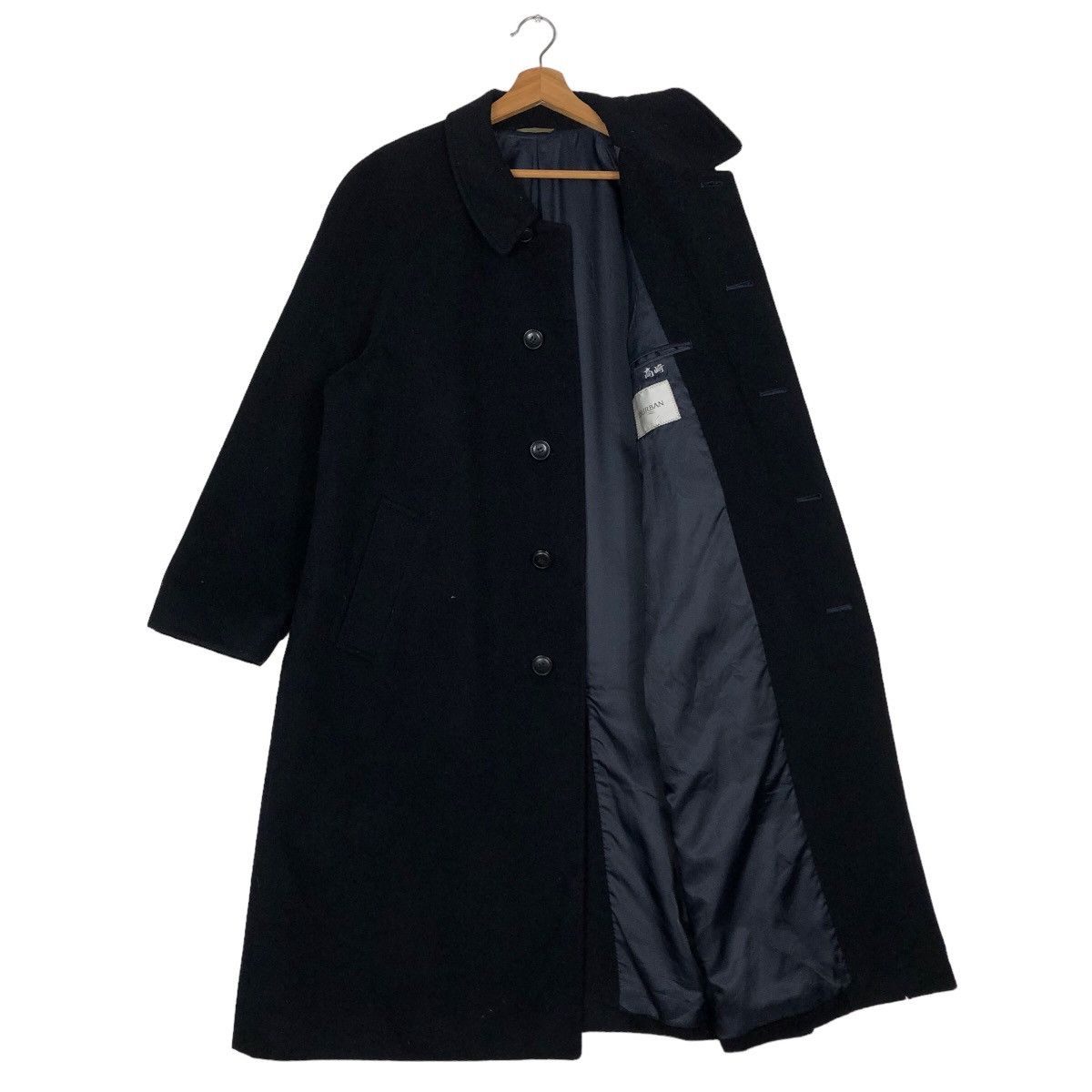 Japanese Brand 🔥Vtg Wool Long Jacket Rich Black D’Urban Yohji Yamamoto Size US M / EU 48-50 / 2 - 9 Thumbnail