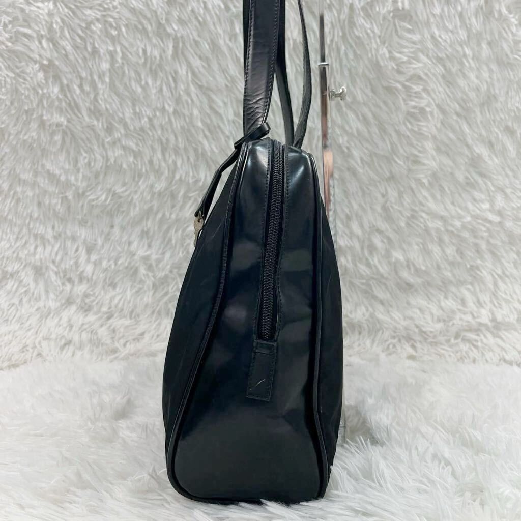 Prada Prada Leather x Re-Nylon Handbag, Unique Rare Feature Size ONE SIZE - 3 Thumbnail
