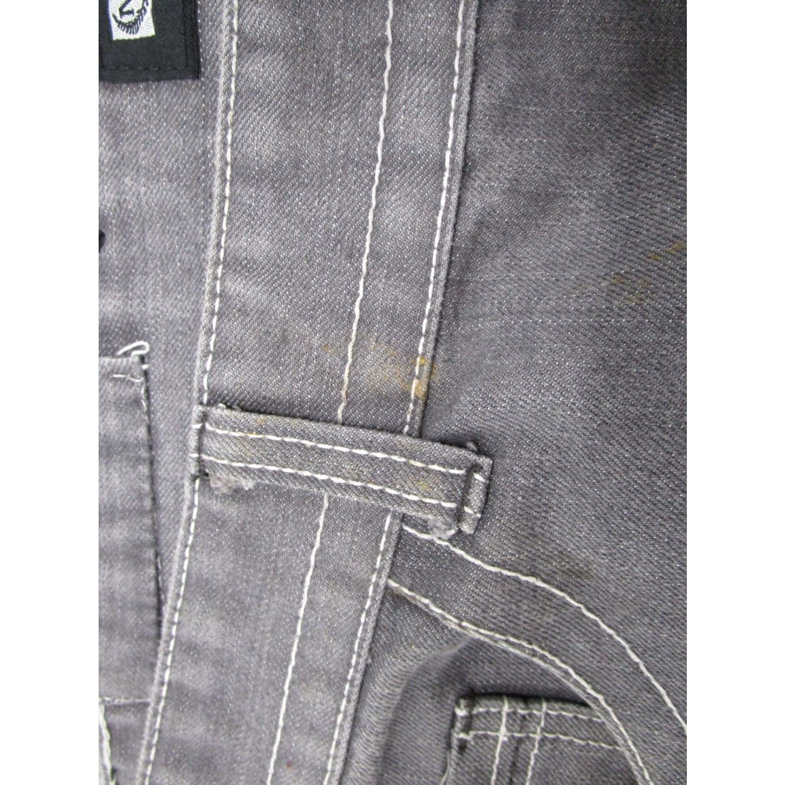 Vintage Most Ofcl Seven Jeans Men Modern Straight Black 46x34 Baggy 5-Pocket Denim Zip Button Read Size US 30 / EU 46 - 5 Thumbnail