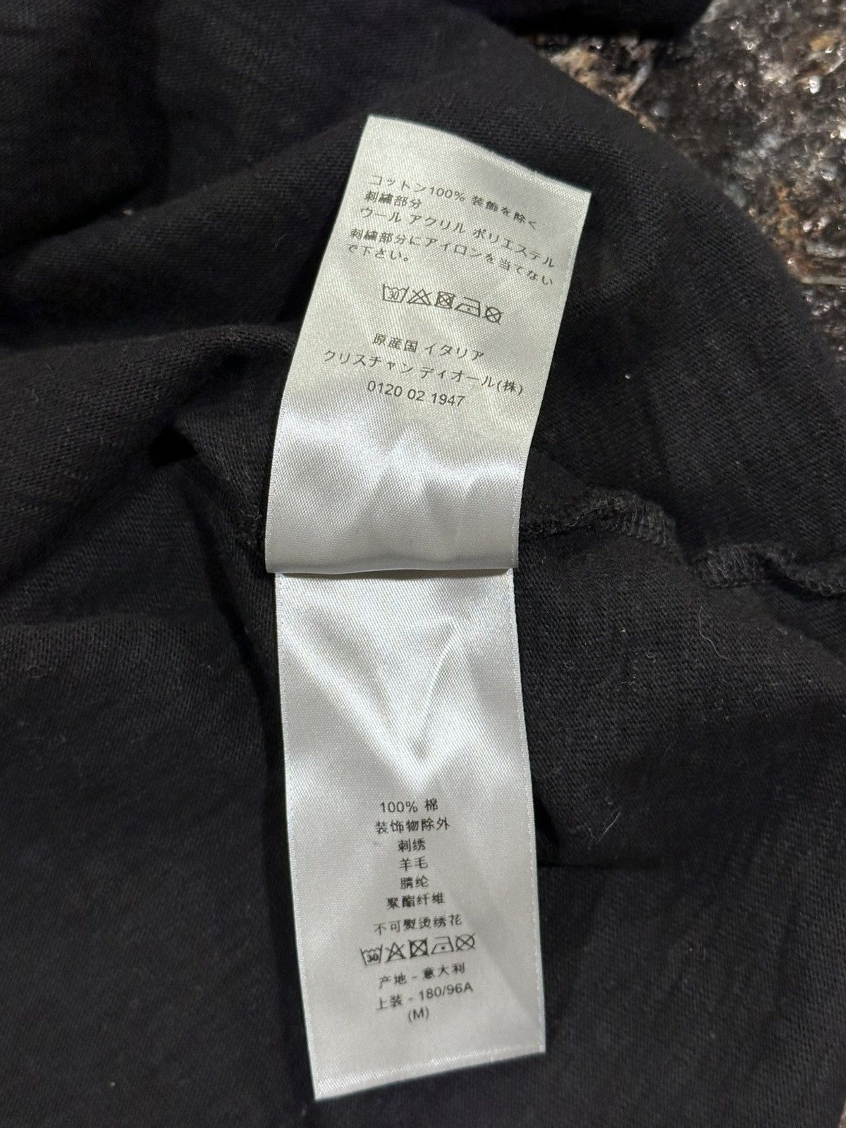 DENIM TEARS × Dior Dior x Denim Tears Floral Embroidered Logo Black t-Shirt Size US M / EU 48-50 / 2 - 12 Thumbnail