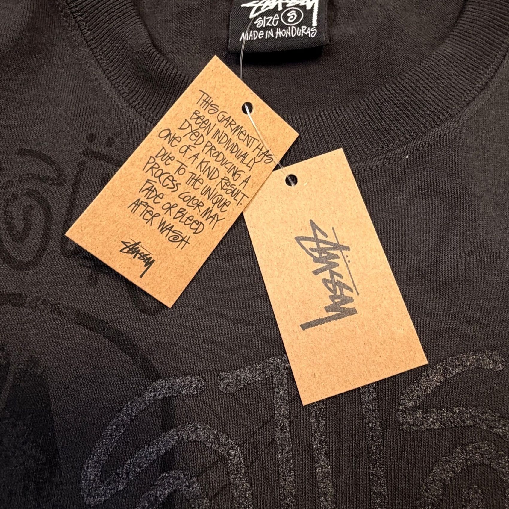 Vintage Stussy Shirt Mens S Faded Black Skulls Pig Dyed Tee Graphic Streetwear Size US S / EU 44-46 / 1 - 7 Thumbnail