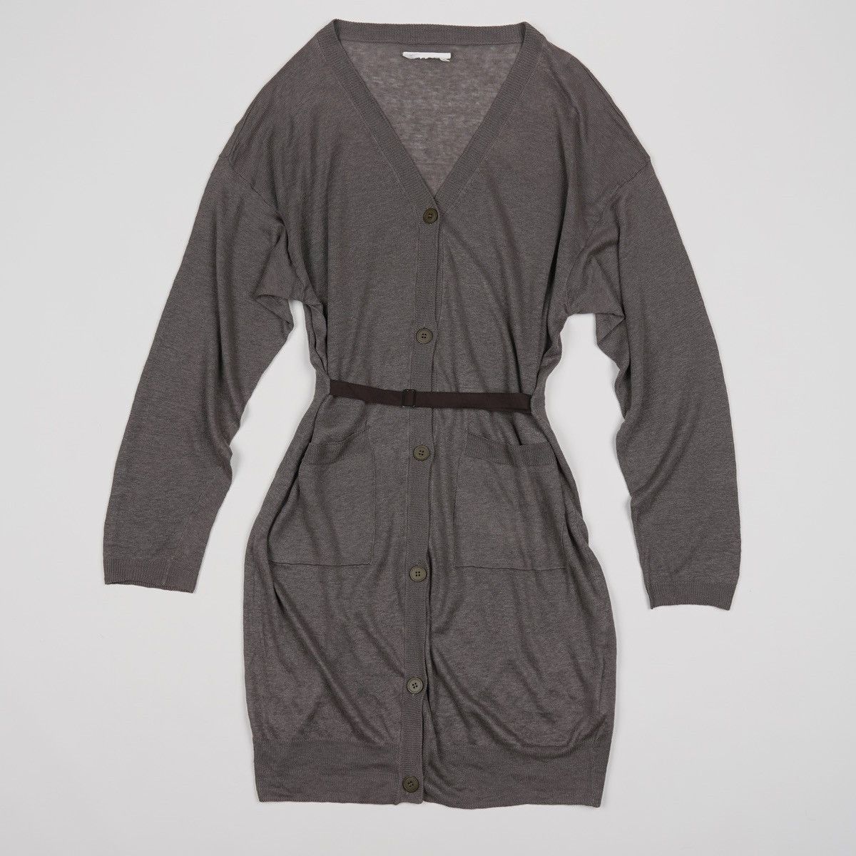 Maison Margiela MM6 Maison Margiela Linen Long Cardigan Dress With Belt Size S / US 4 / IT 40 - 12 Thumbnail