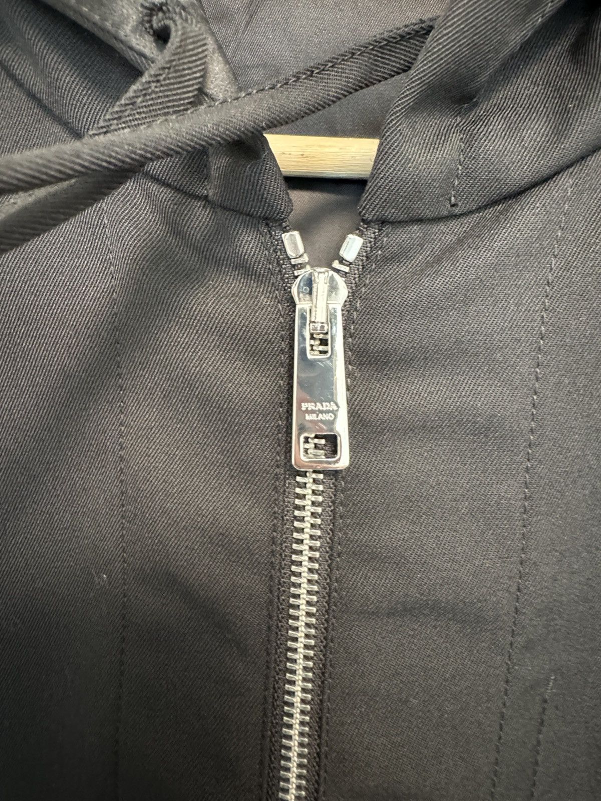 Prada Prada Gabardine Wool Hooded Jacket Size US M / EU 48-50 / 2 - 4 Thumbnail