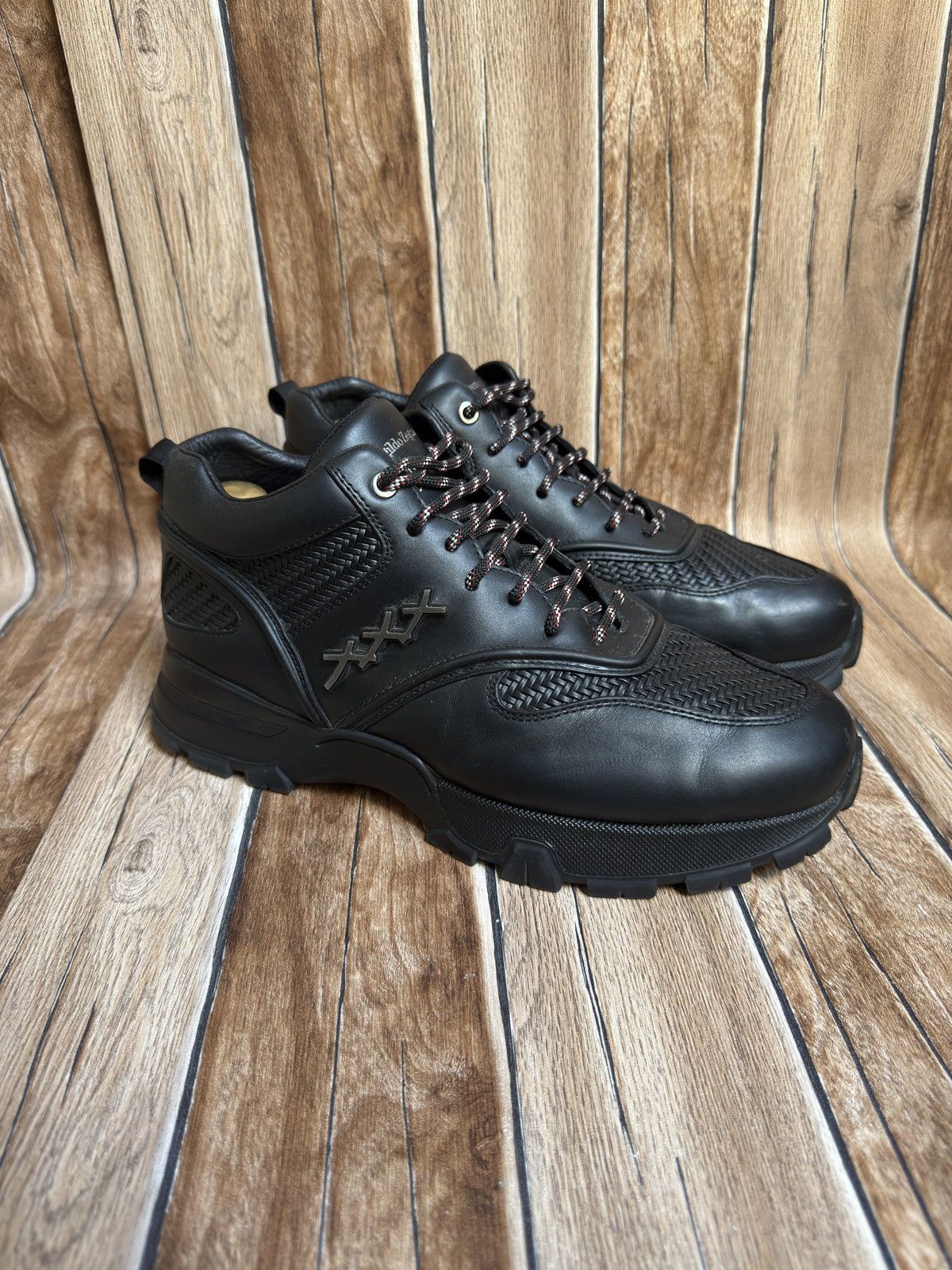 Triple stitch hiking boots