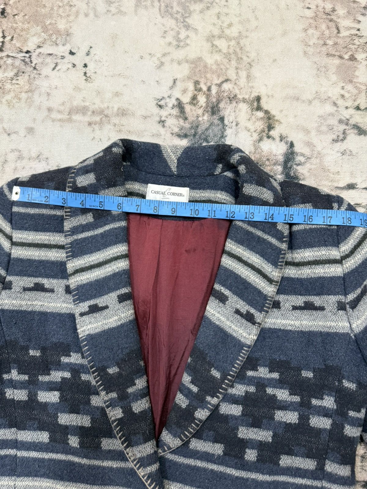 Native × Vintage Vintage 90s Casual Corner Southwestern wool blend lined coat Size US M / EU 48-50 / 2 - 15 Thumbnail