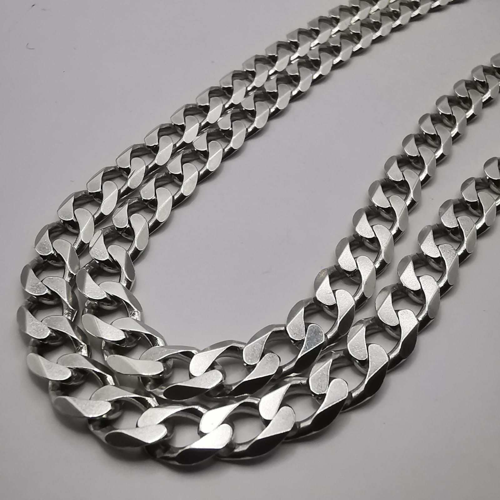 Sterling Silver Vintage Jewelry Chain, 925 Sterling Silver, Signed 29.08g Size ONE SIZE - 8 Thumbnail