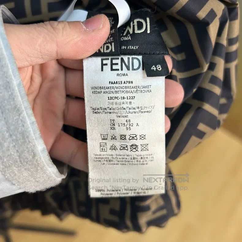 Fendi Fendi Monogram Full Print Reversible Windbreaker Jacket Size US M / EU 48-50 / 2 - 4 Thumbnail