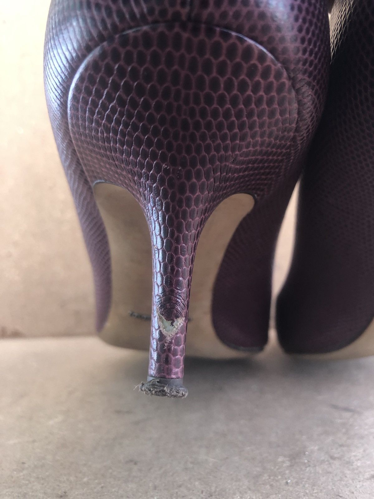 Dolce & Gabbana Dolce & Gabana Purple Leather Women’s Heels Size 40 Size US 9 / IT 39 - 13 Thumbnail