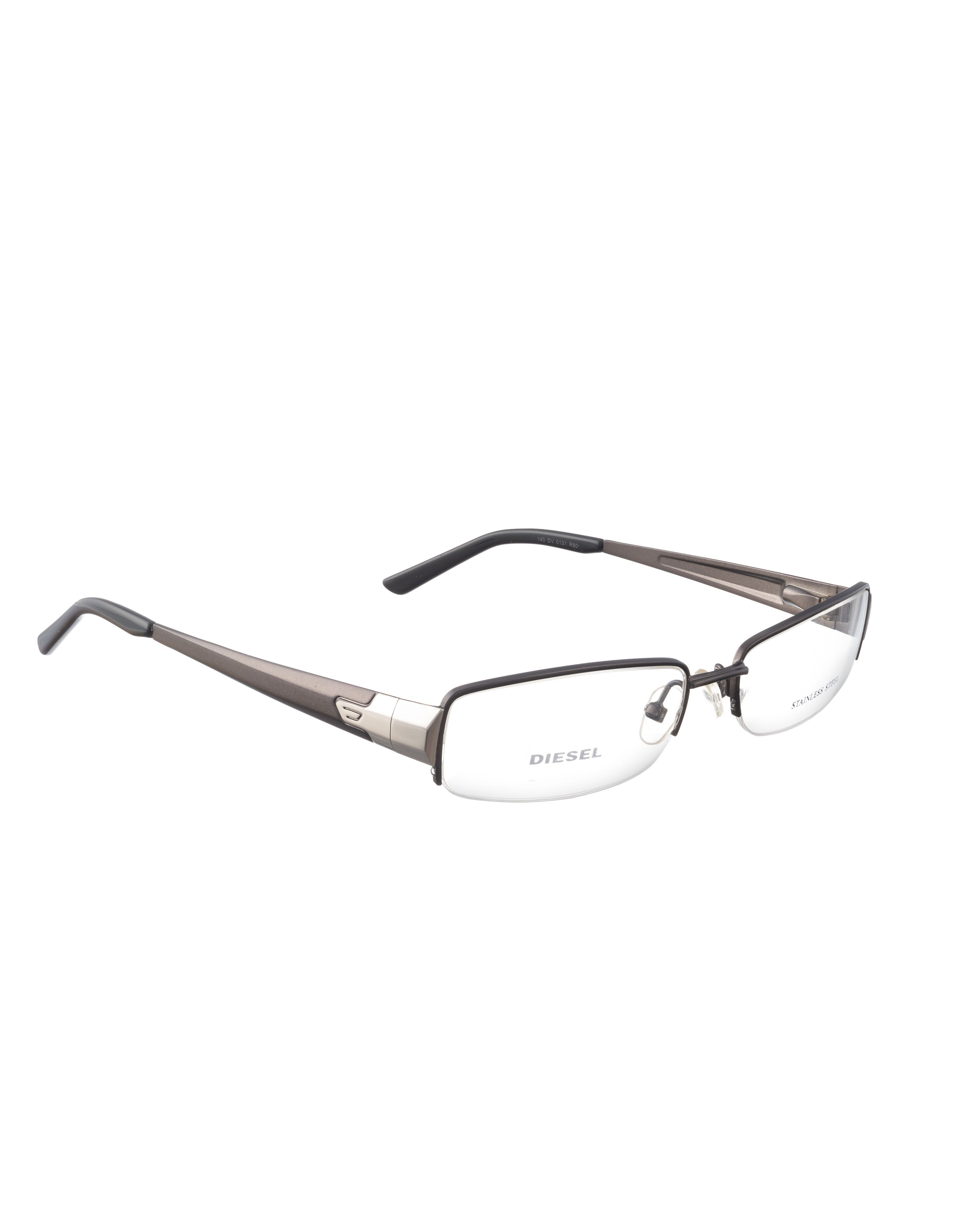 Diesel Diesel 00s Silver and Graphite Rectangular Glasses Size ONE SIZE - 2 Thumbnail