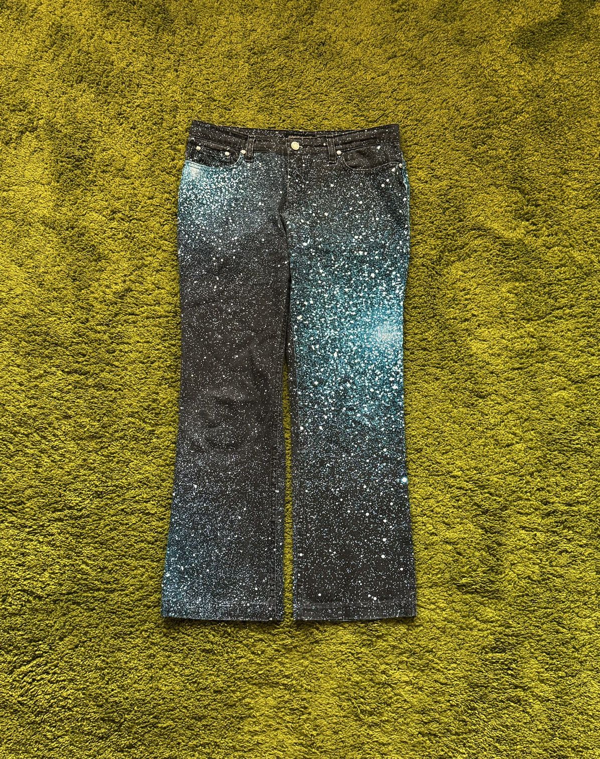 Roberto Cavalli × Vintage Roberto Cavalli 2000s archive Galaxy Expansion jeans denim Size US 30 / EU 46 - 1 Thumbnail