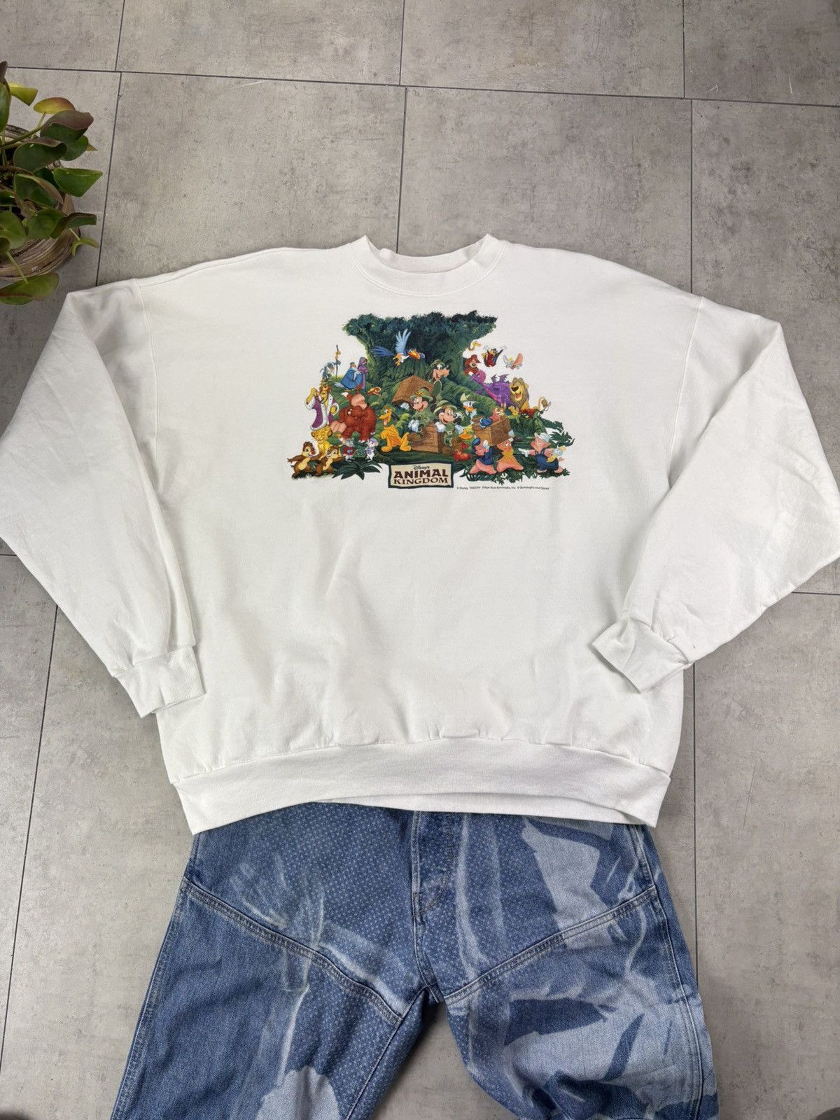 Disney Vintage Disney Animal Kingdom Sweatshirt autograph Spellout Size US L / EU 52-54 / 3 - 2 Thumbnail