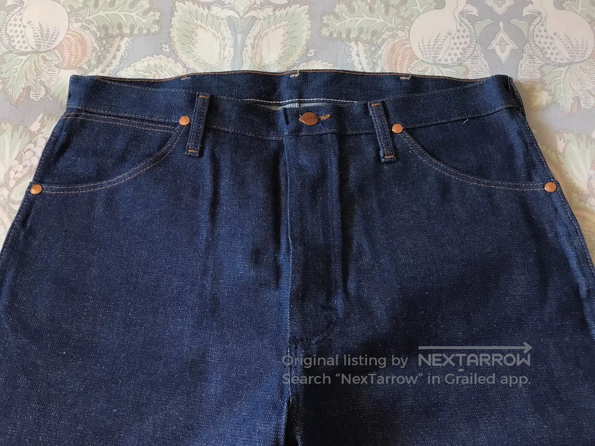 Wrangler Wrangler 13MWZ W36L30 Raw Denim Jeans. Size US 36 / EU 52 - 4 Thumbnail