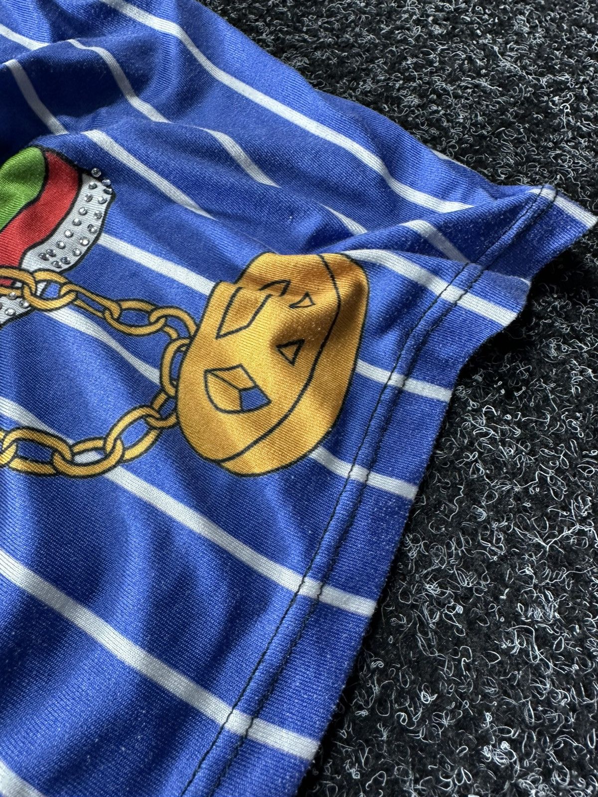 Moschino × Vintage VINTAGE 🔥Moschino BIG LOGO BLUE RARE 90s t-shirt Size S / US 4 / IT 40 - 5 Thumbnail