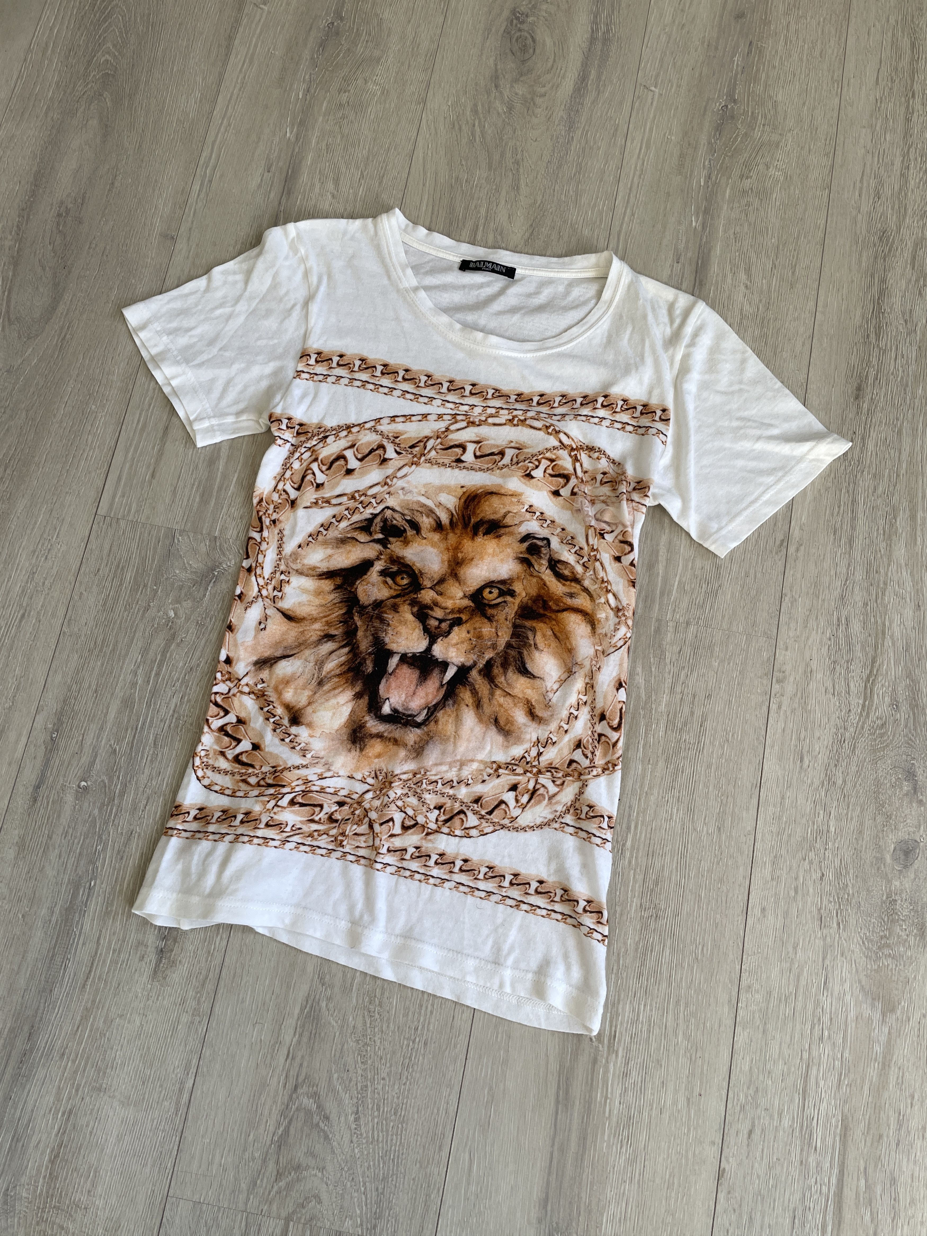 Balmain Balmain SS14 lion t-shirt by Oliver Rousteing Size S / US 4 / IT 40 - 4 Thumbnail