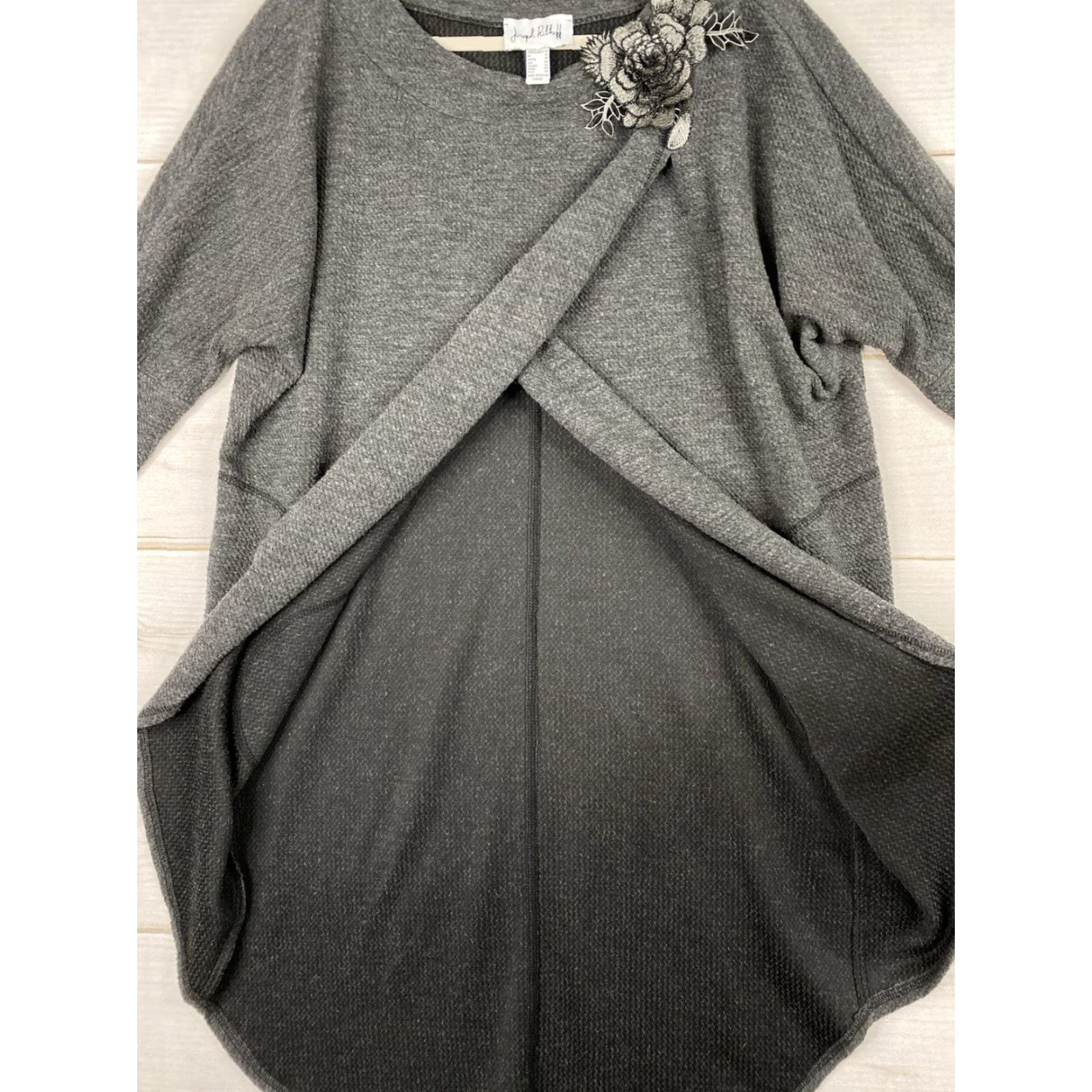 Joseph Ribkoff Joseph Ribkoff Sweater Womens 12 Gray Tunic Dolman Sleeve Knit Round Neck Casual Workwear Daywear Vintage: No Size XL / US 12-14 / IT 48-50 - 4 Thumbnail