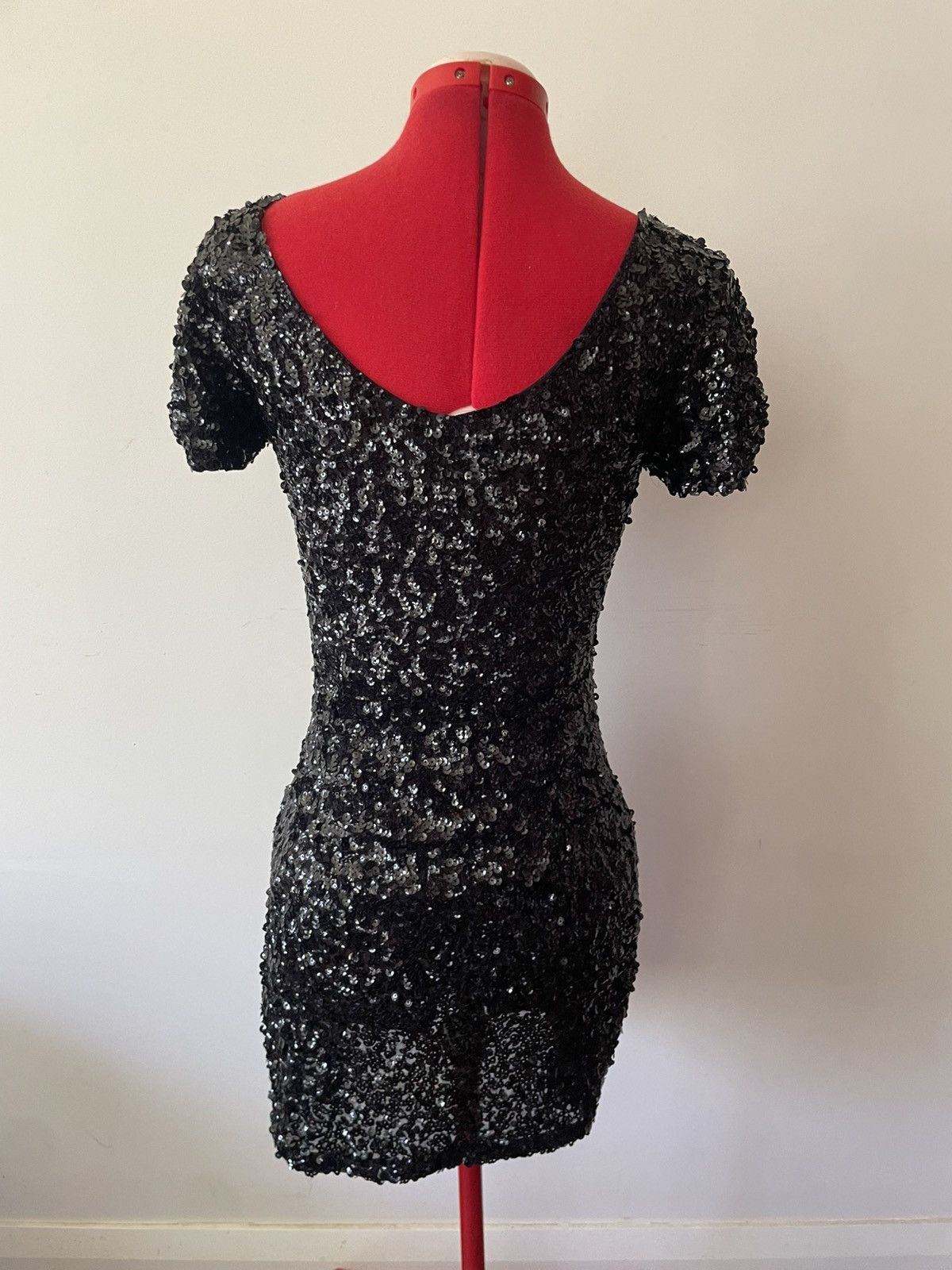 Other Caroline Morgan Sequinned Cocktail Dress Size M / US 6-8 / IT 42-44 - 3 Thumbnail