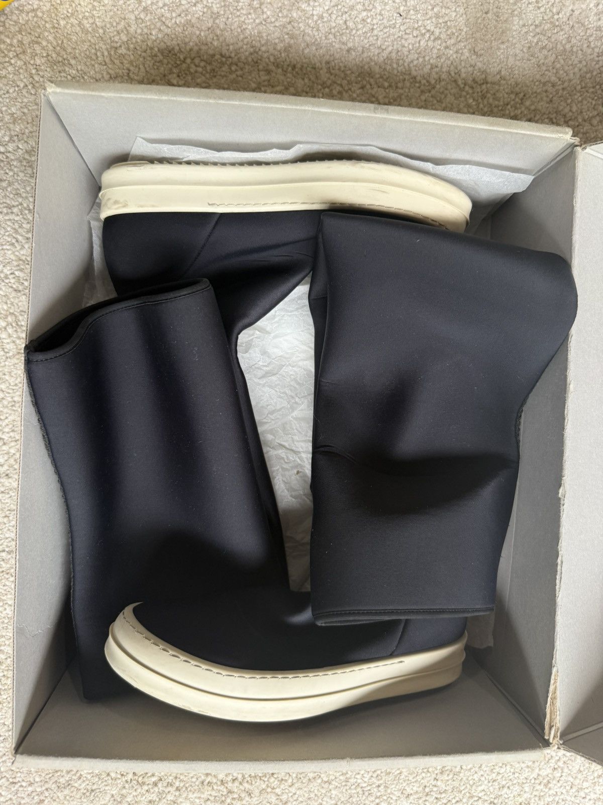 Rick Owens Stocking sneaker in nylon Size US 8 / IT 38 - 1 Thumbnail