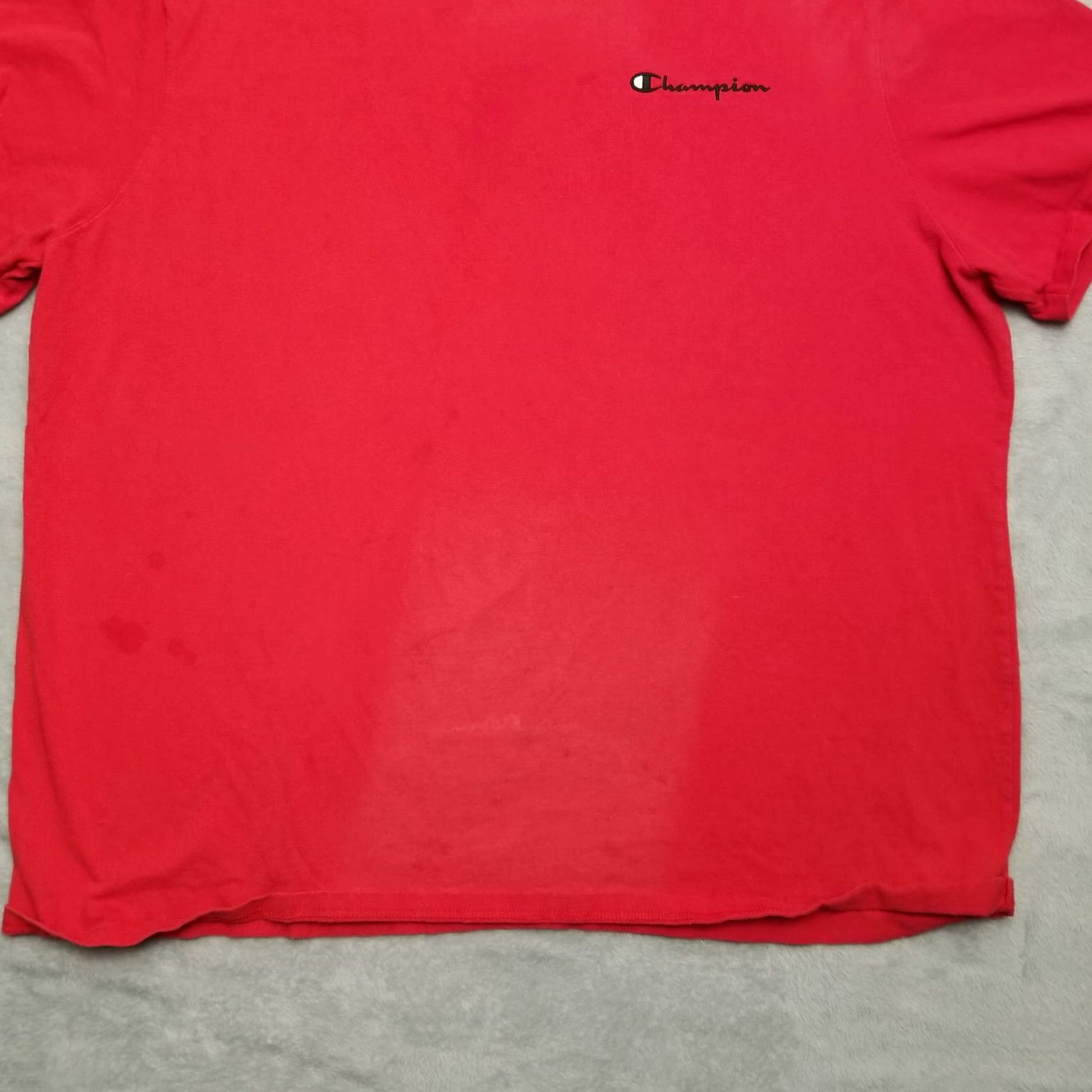 Champion Champion Shirt Mens XXXL Red Short Sleeve Logo Crew Neck 100% Cotton Casual Size US XXL / EU 58 / 5 - 7 Thumbnail