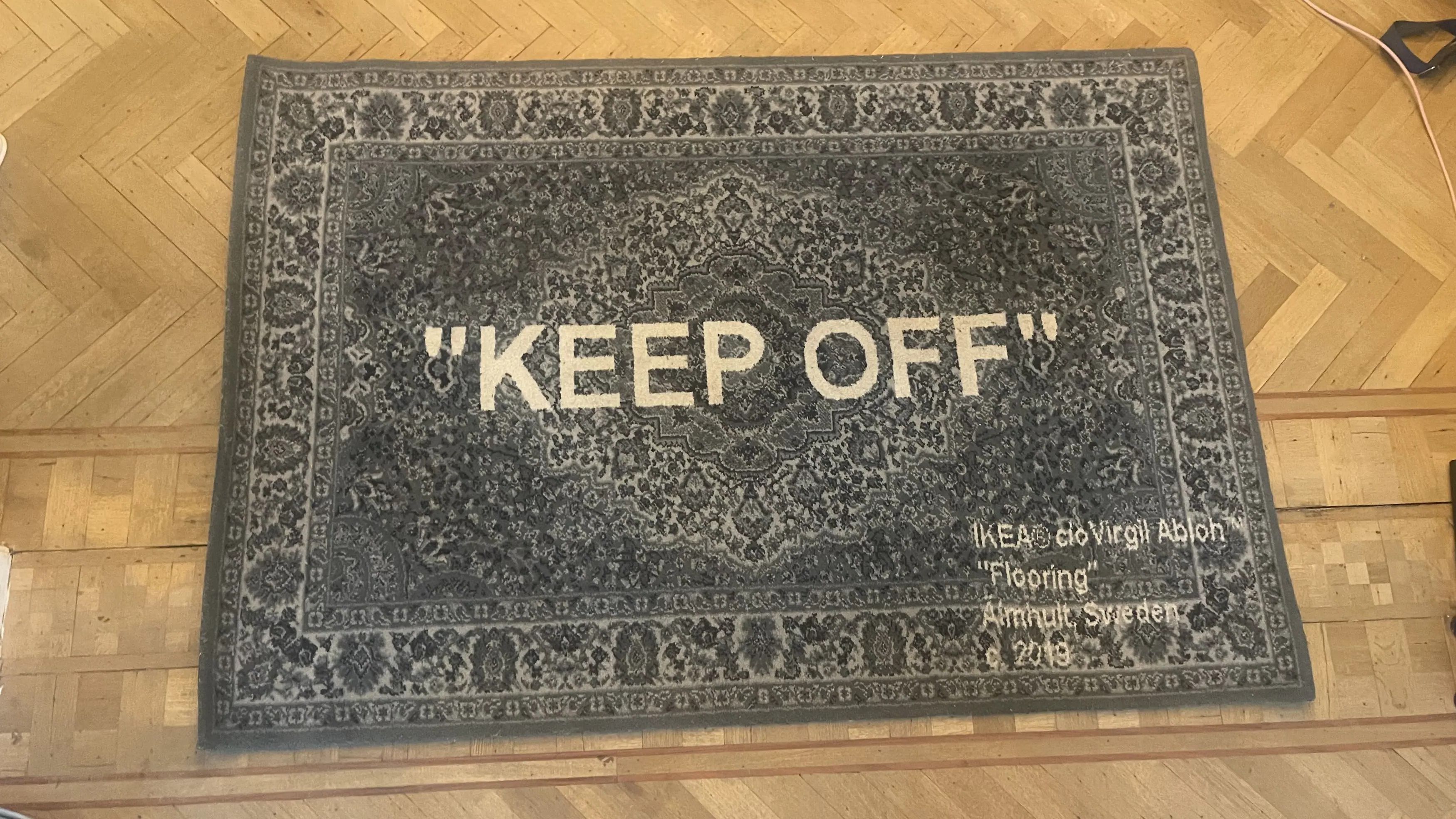 Off white x ikea rug sale
