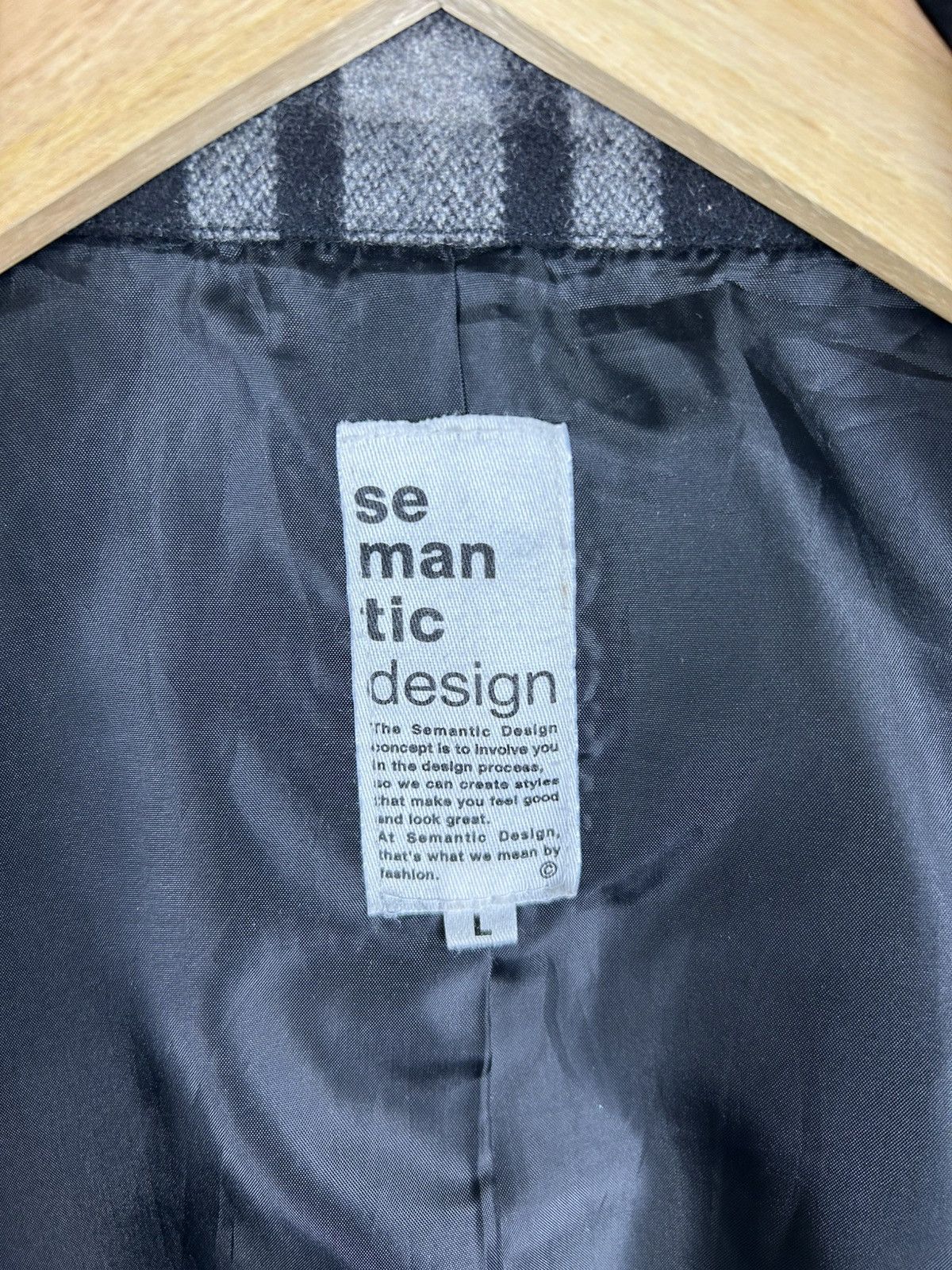 Japanese Brand 🔥Semantic Design Wool Double Breast Peacoat Size US L / EU 52-54 / 3 - 9 Thumbnail