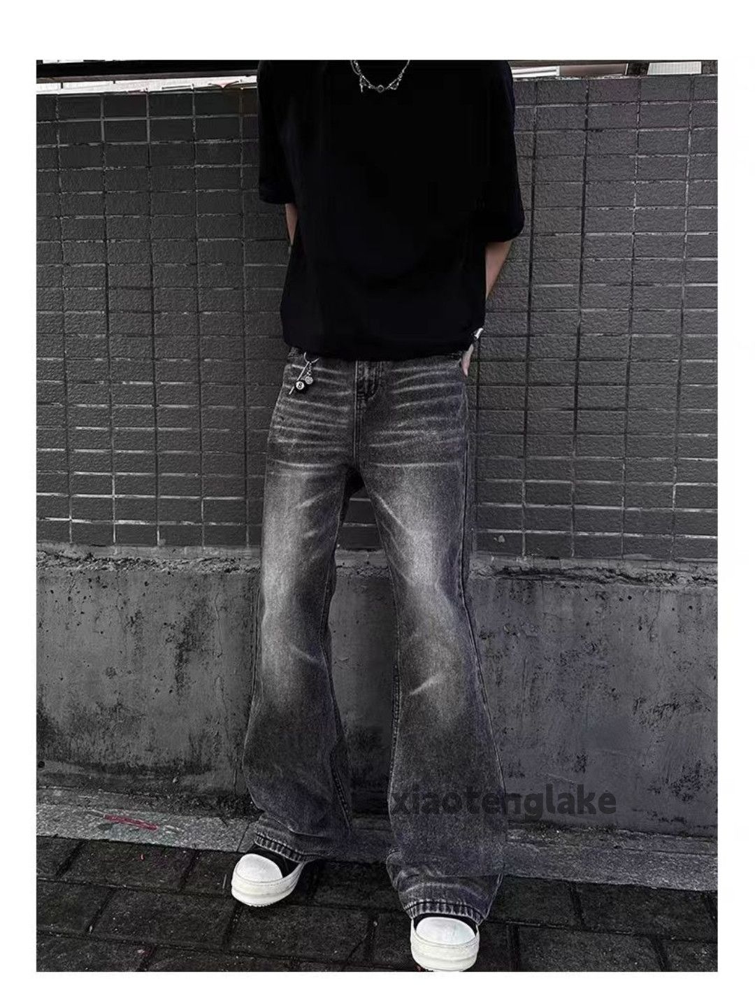 Jean × Vintage washed faded cleanfit yuppie bootcut punk flared jeans Size US 28 / EU 44 - 4 Thumbnail