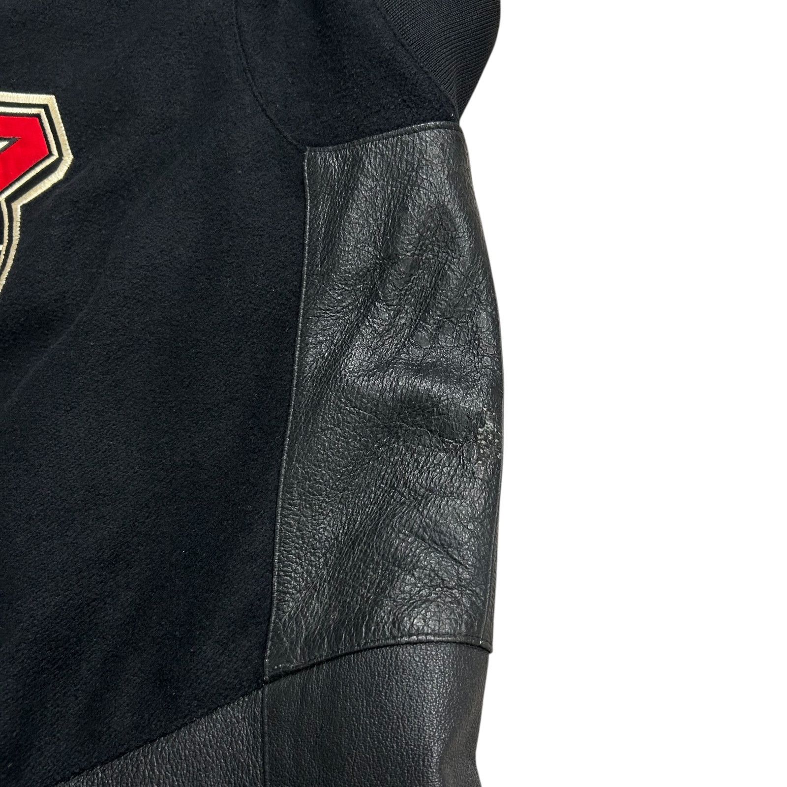 NFL VTG 90s ATLANTA FALCONS PRO PLAYER VARSITY JACKET BLACK Size US L / EU 52-54 / 3 - 7 Thumbnail