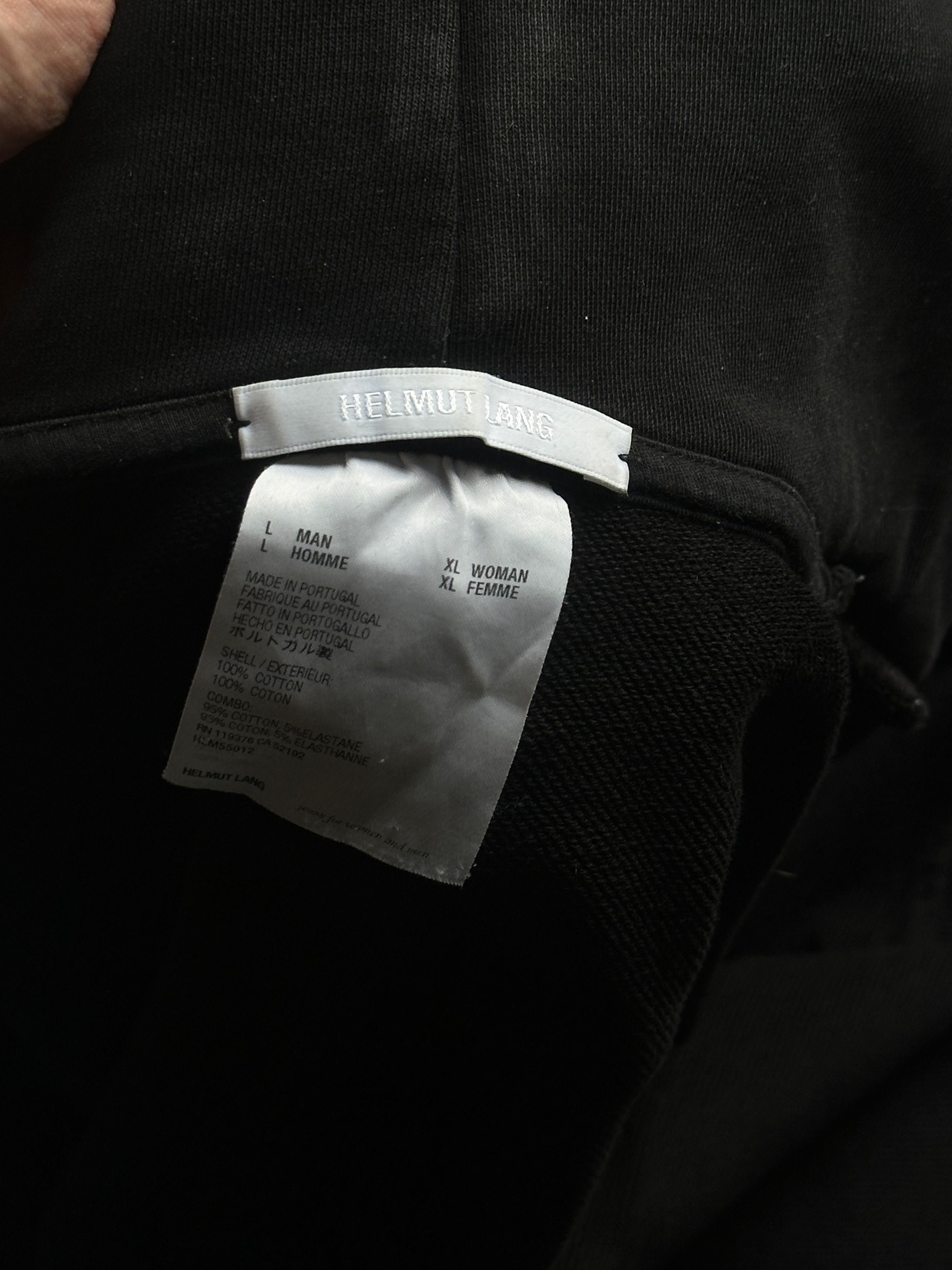 Helmut Lang Helmut Lang Black Hoodie Size US L / EU 52-54 / 3 - 3 Thumbnail