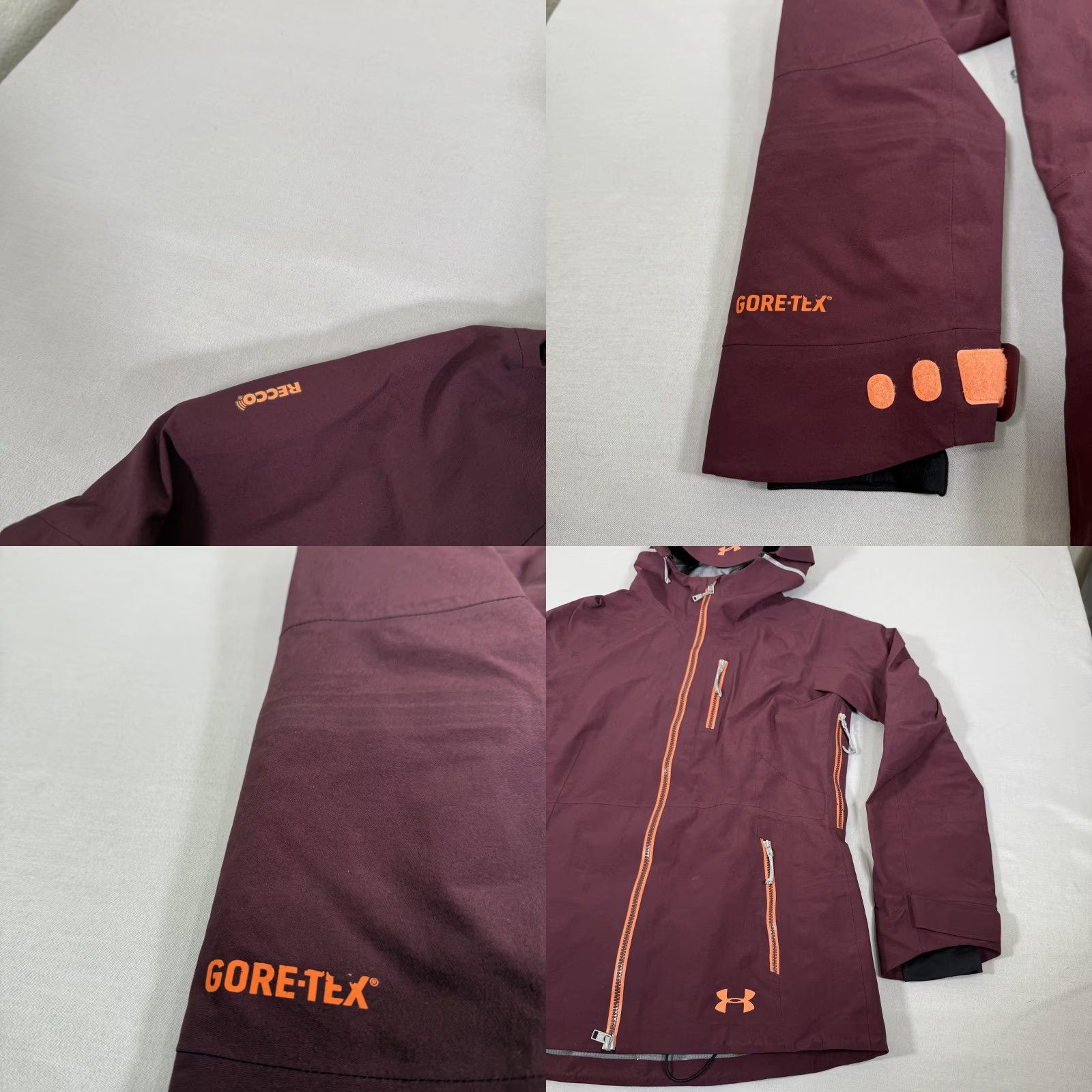 Under Armour Under Armour Jacket Womens Small Red GORE-TEX Ski RECCO Hooded HeatGear Outdoor Size S / US 4 / IT 40 - 8 Thumbnail