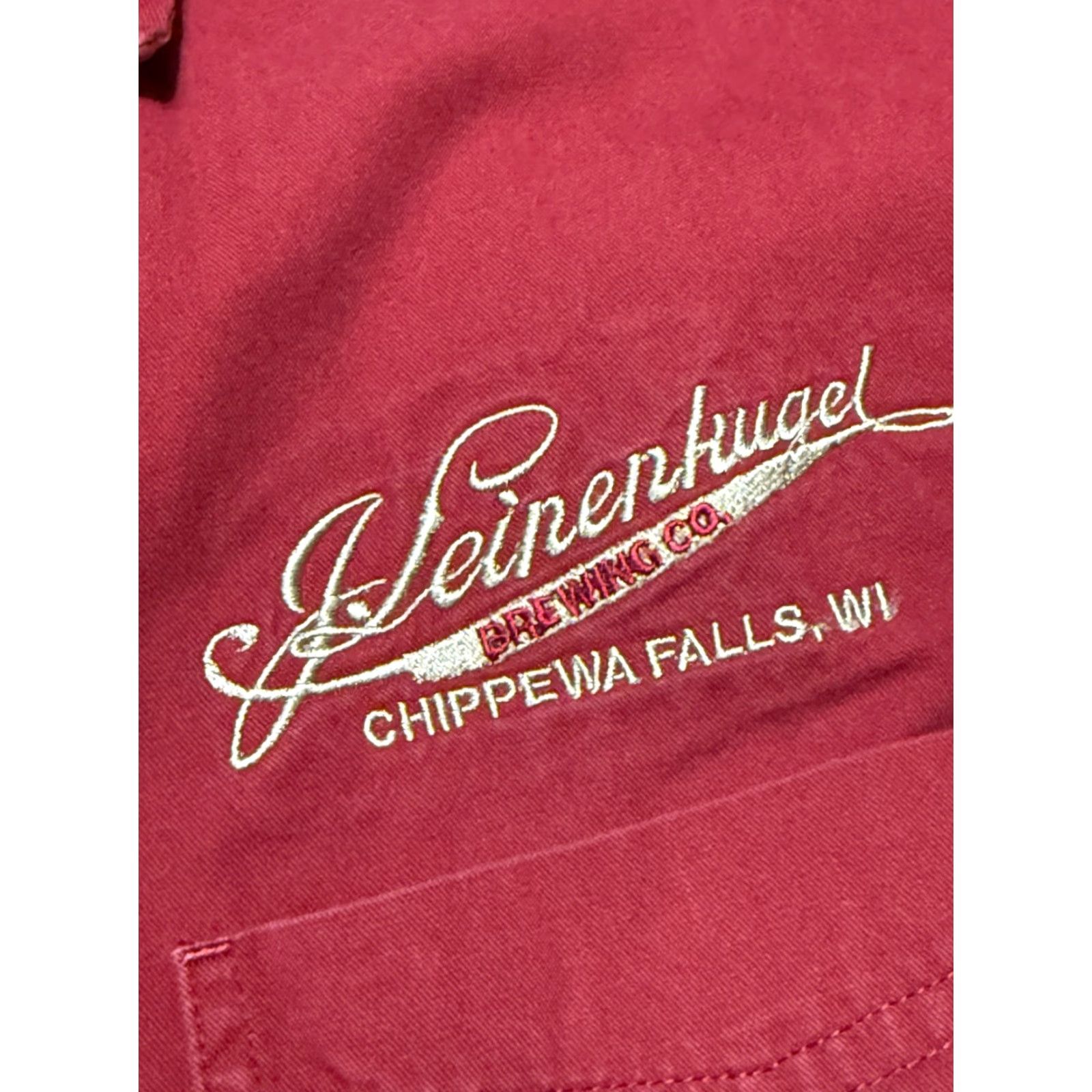Chippewa Devon & Jones Shirt M Button Up Red Leinenkugel Brewing Co. Chippewa Falls, WI Size US M / EU 48-50 / 2 - 6 Thumbnail