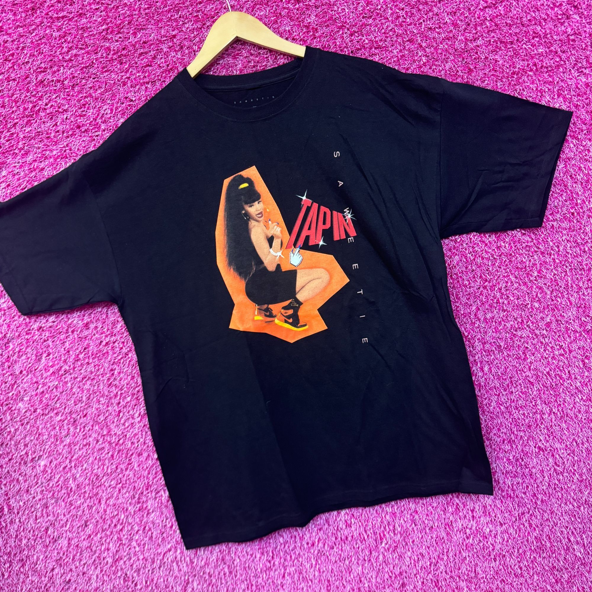 Rap Tees Sweetie Tap In Twerk Art Pretty Bitch Music Hip Hop Tee XL Size US XL / EU 56 / 4 - 3 Thumbnail