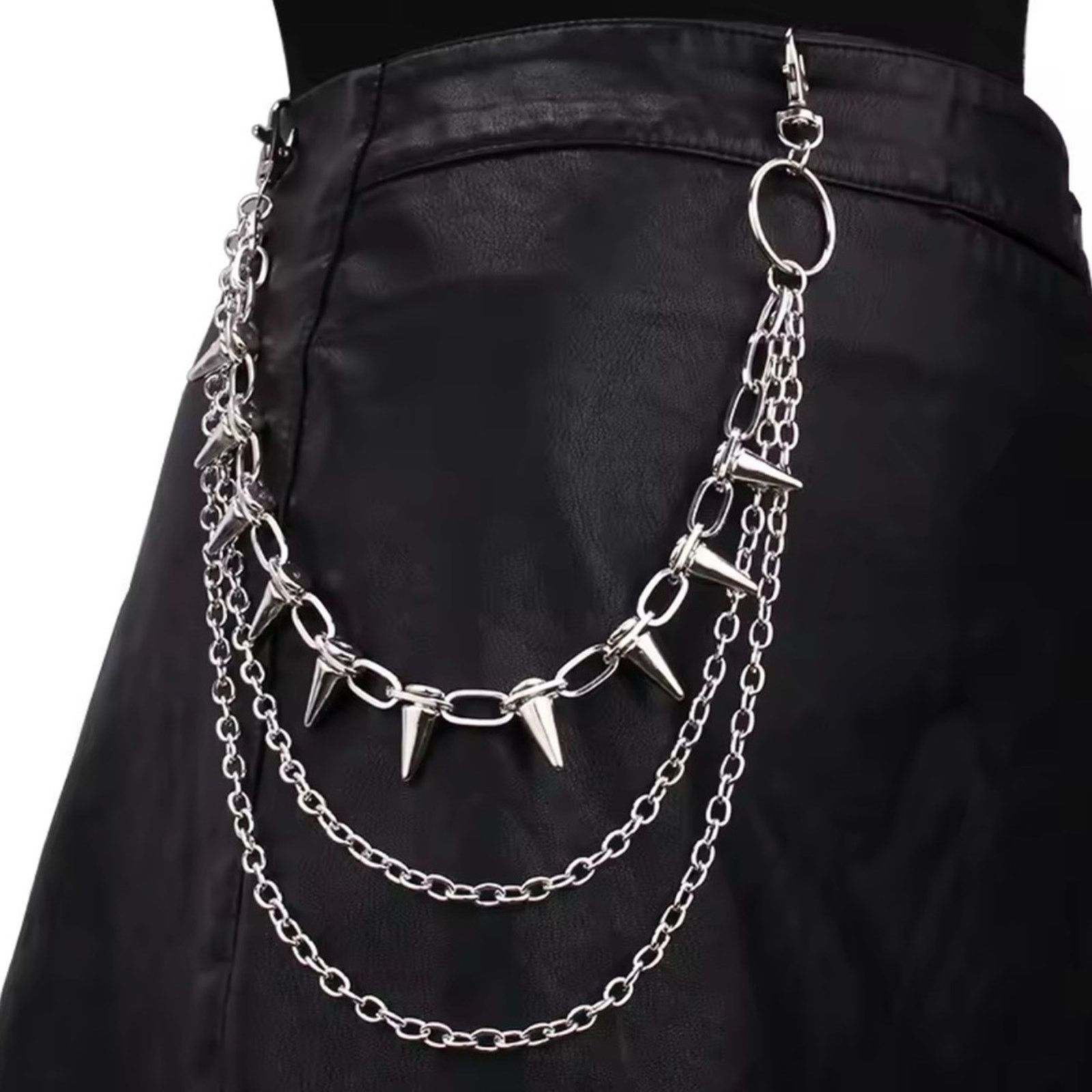 Other Hip Hop Rock Pants Belt Waist Chain Men Women Keychain Size ONE SIZE - 1 Thumbnail