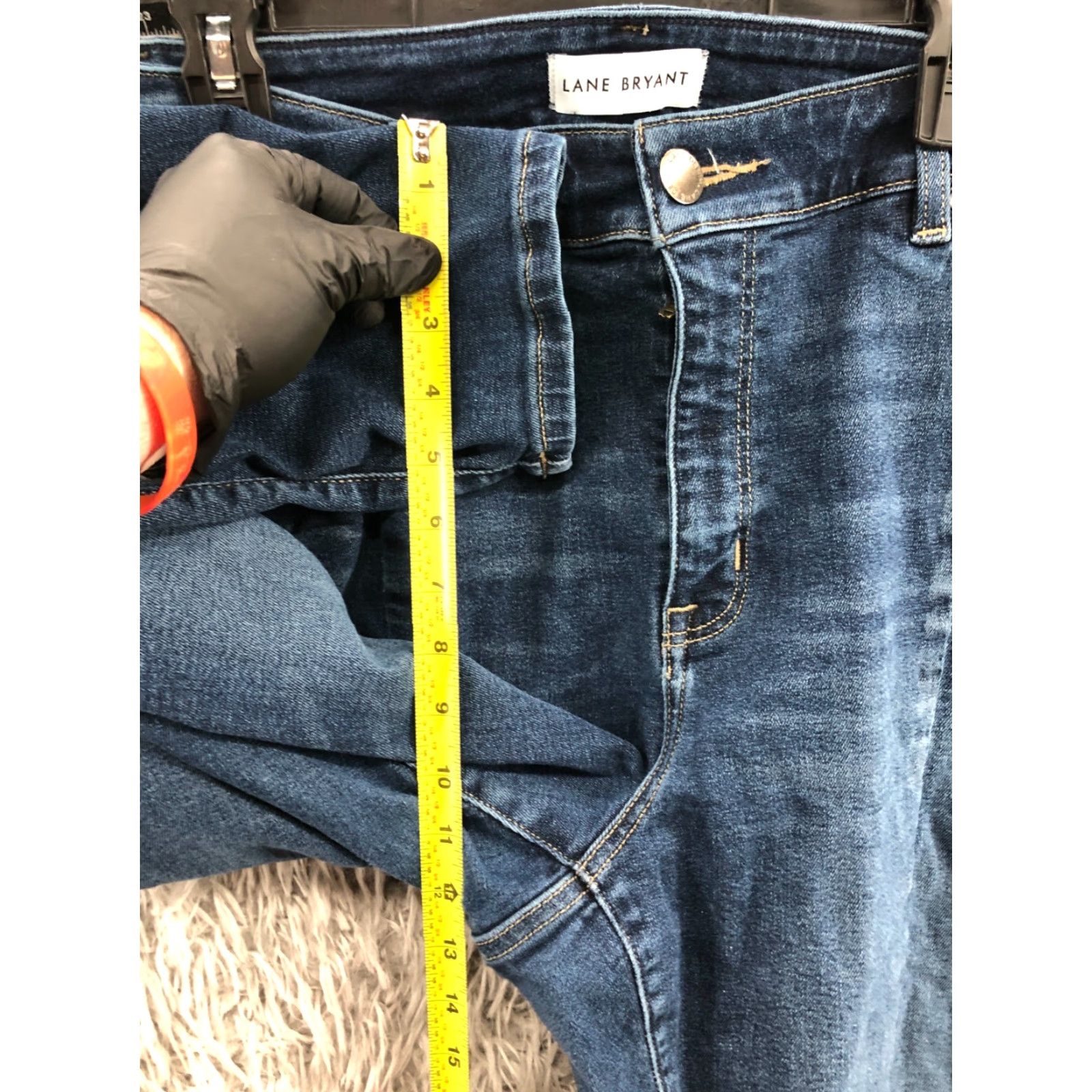 Vintage Lane Bryant Jeans Womens Plus 20 High Rise Skinny Denim Blue 5-Pocket Regular Fit Size 42" / US 20 - 5 Thumbnail
