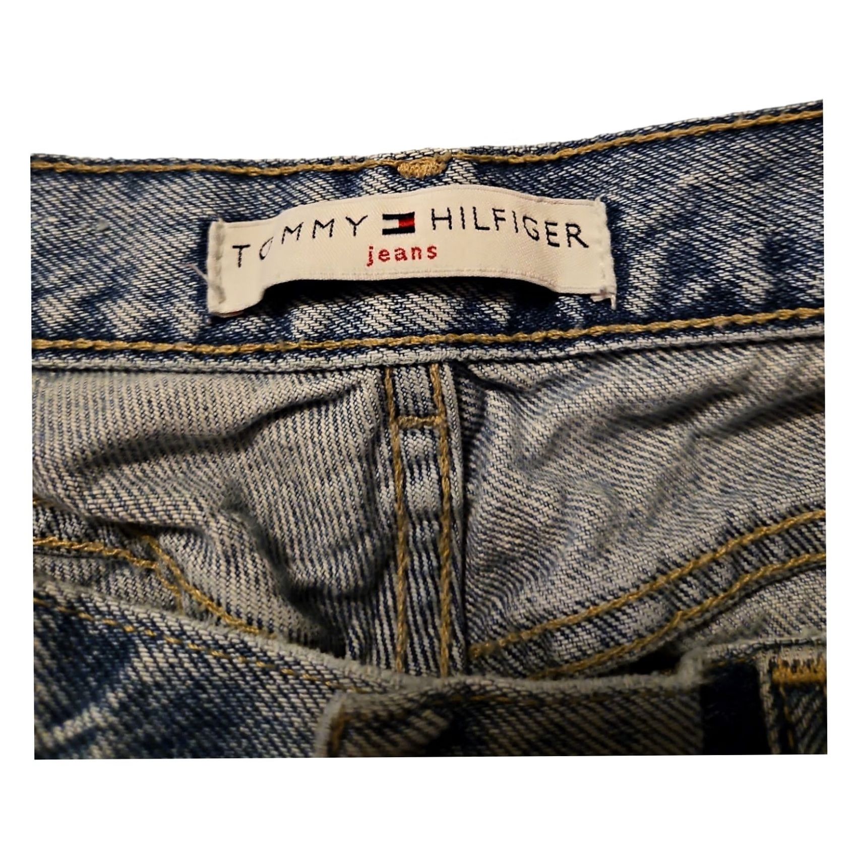 Tommy Hilfiger VINTAGE Tommy Hilfiger Jeans Women 10 Stone Wash 5-Pocket Denim Regular Straight Stone Beig e Logo Embroidered Zipper Button 100% Cotton Mexico"} Size 32" / US 10 / IT 46 - 2 Thumbnail