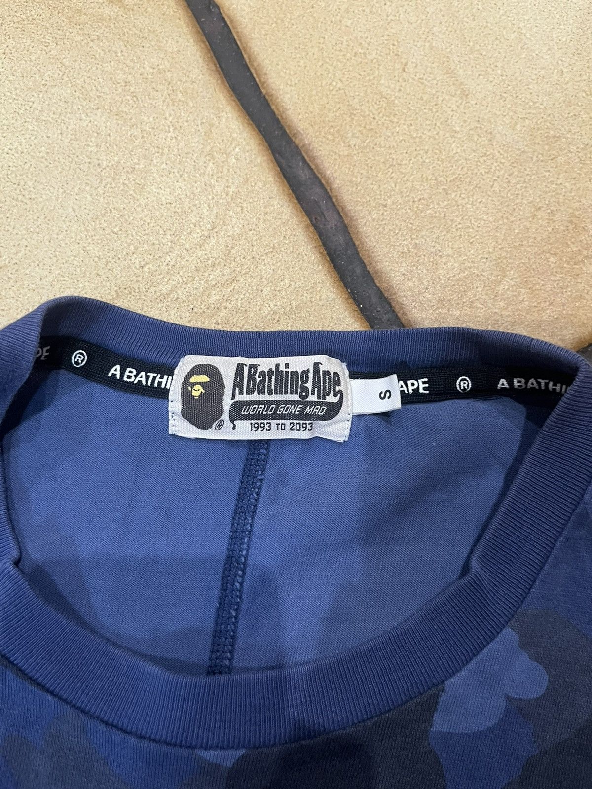Bape Og Bape Side Shark Blue Camo Tee Size US S / EU 44-46 / 1 - 9 Thumbnail