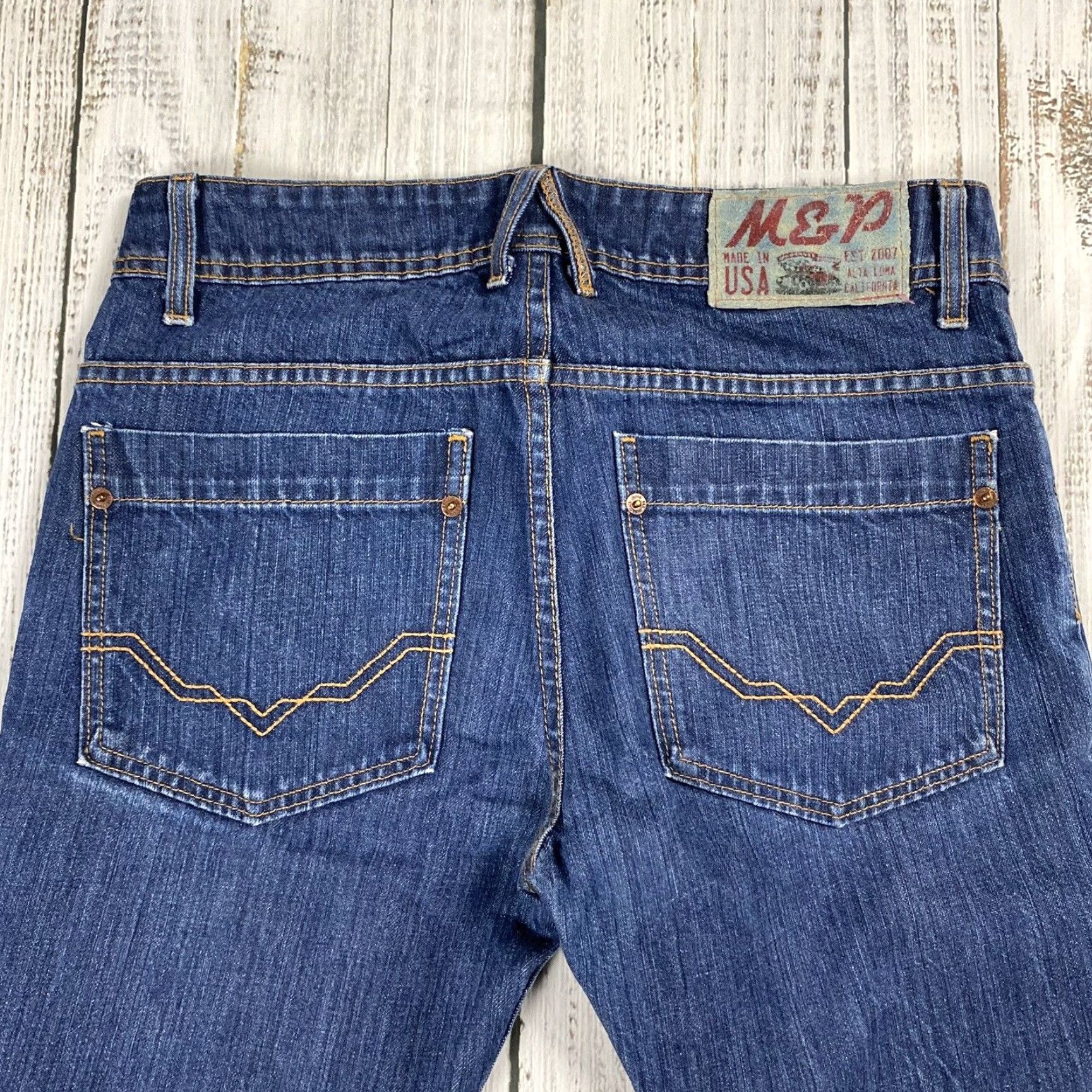 Vintage VINTAGE Interstate Jeans Bootcut Dark Wash Denim Mens Size 32 (33x33.5) USA Size US 32 / EU 48 - 7 Thumbnail