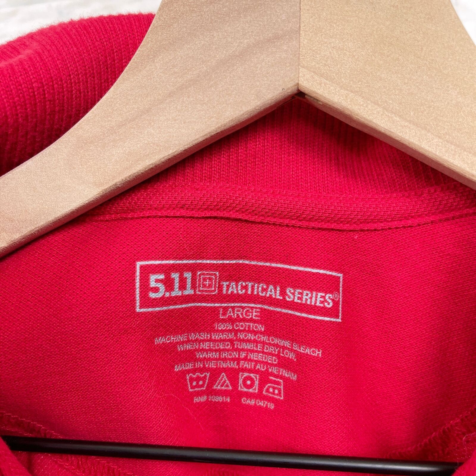 5.11 5.11 Tactical Professional Short Polo Shirt Red Mens L Size US L / EU 52-54 / 3 - 6 Thumbnail